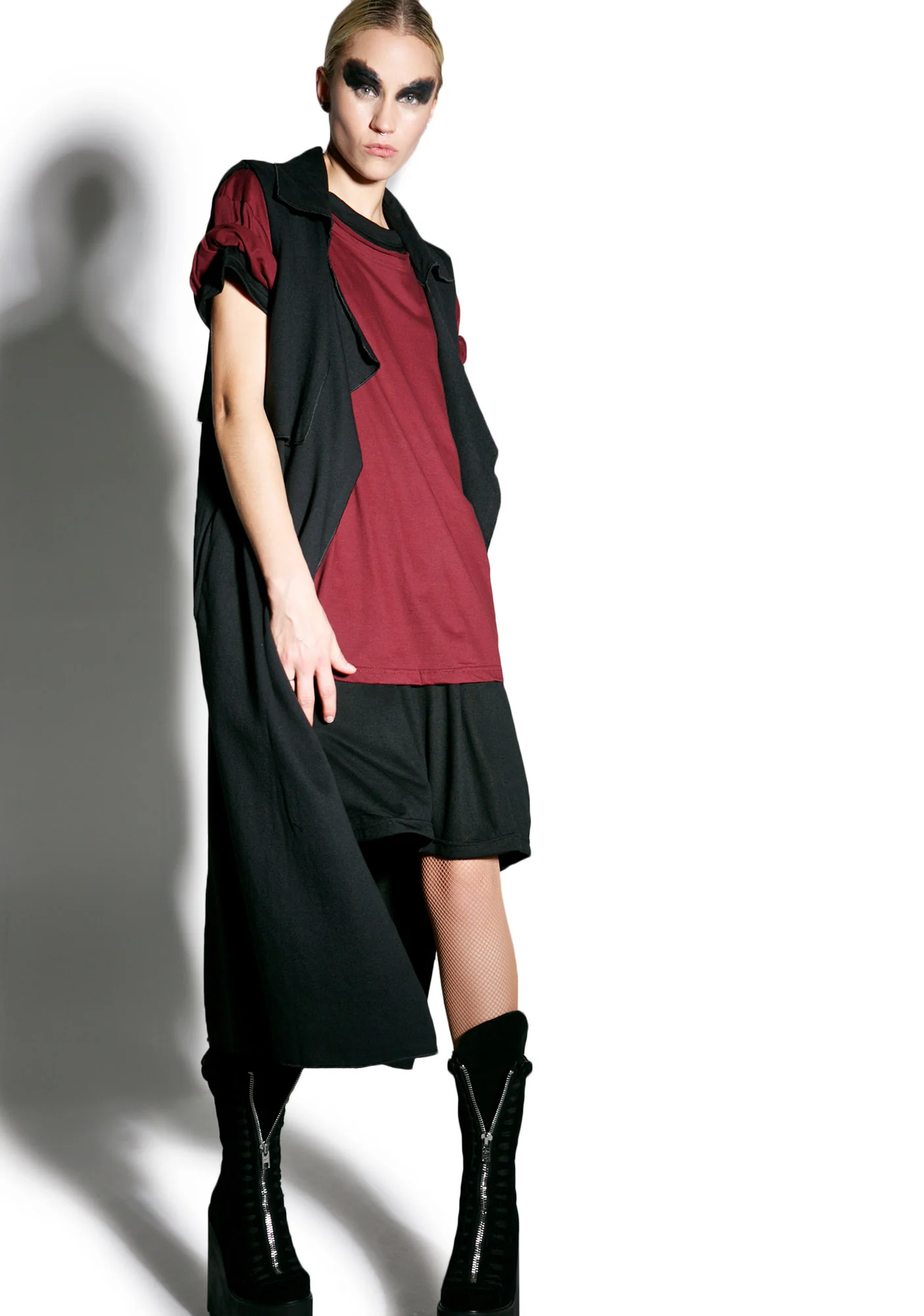 Crimson Weaponized Zipper Back Tee - Image 3
