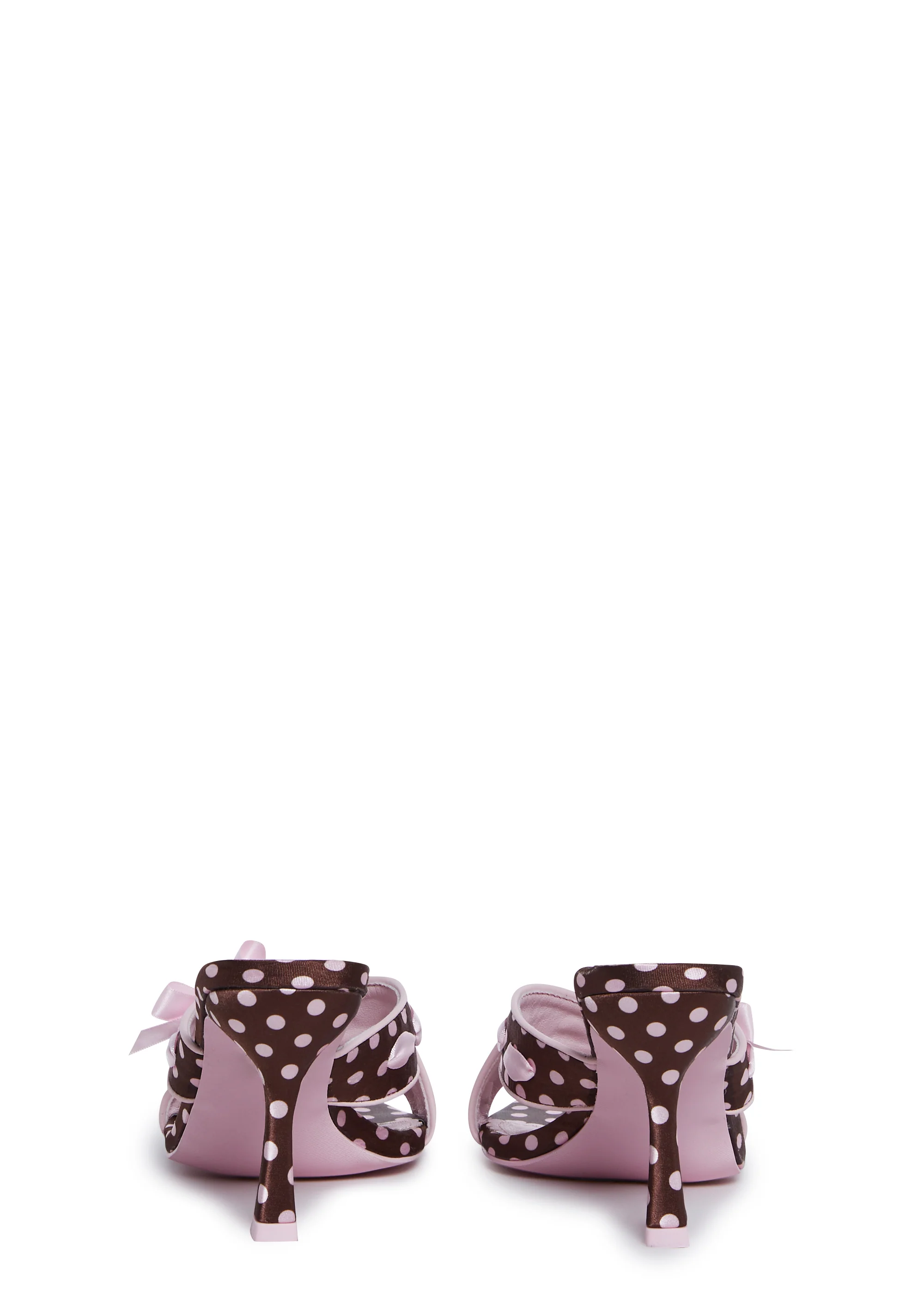 Sweetheart Glance Heeled Sandals - Polka Dot - Image 4