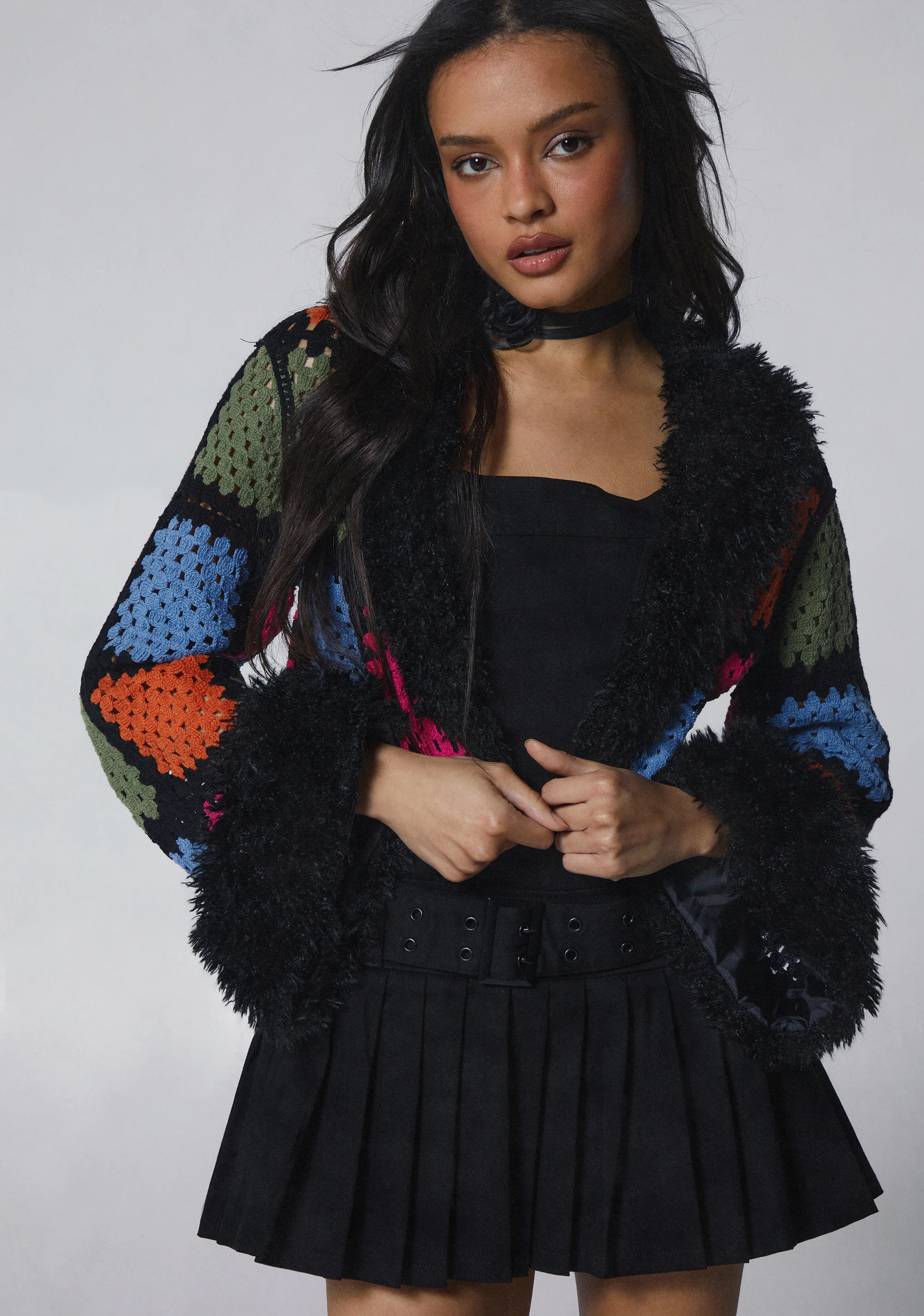 Day Rave Crochet Cropped Jacket - Image 6