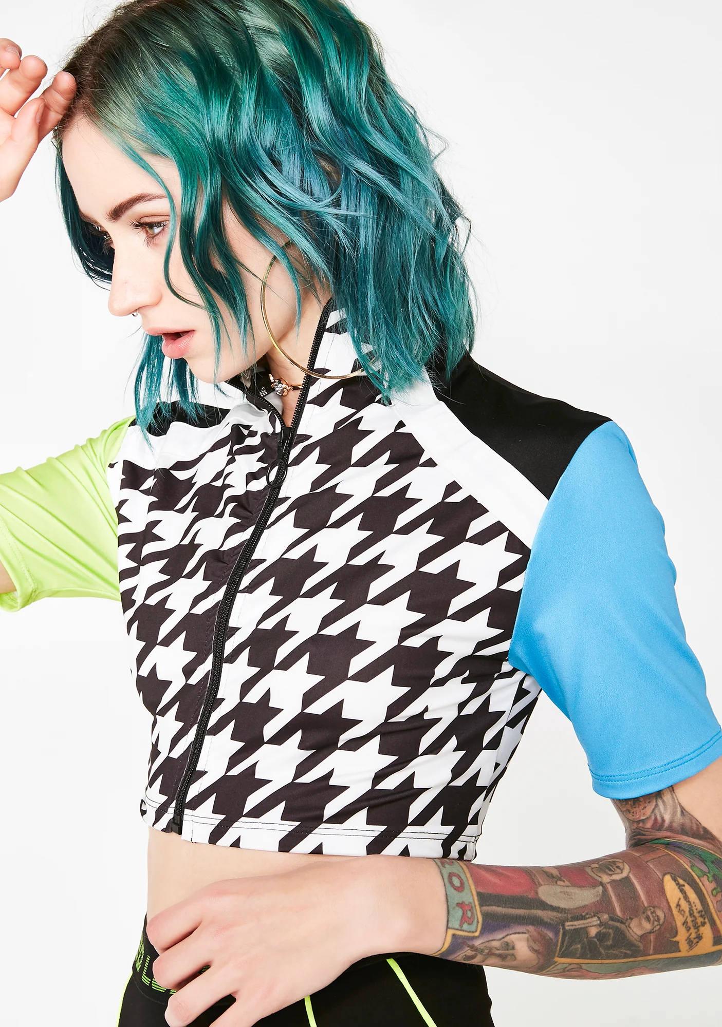 Cropped Through Zip Top - Image 2