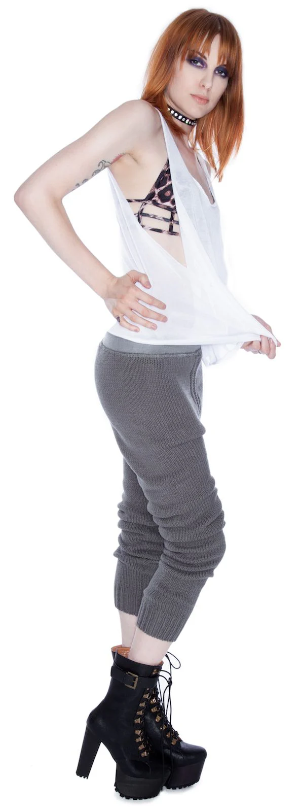 Cross Hatch Pants - Gray - Image 7