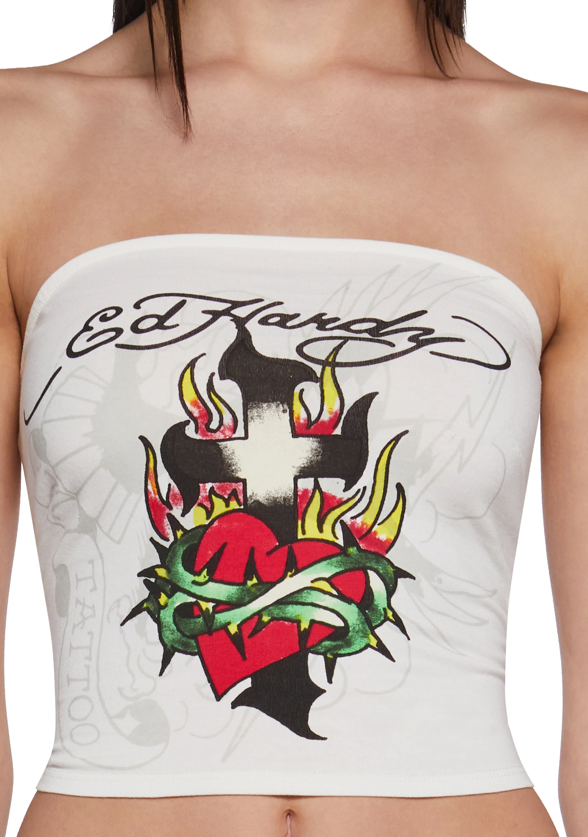 Cross Heart Tube Top - Image 5