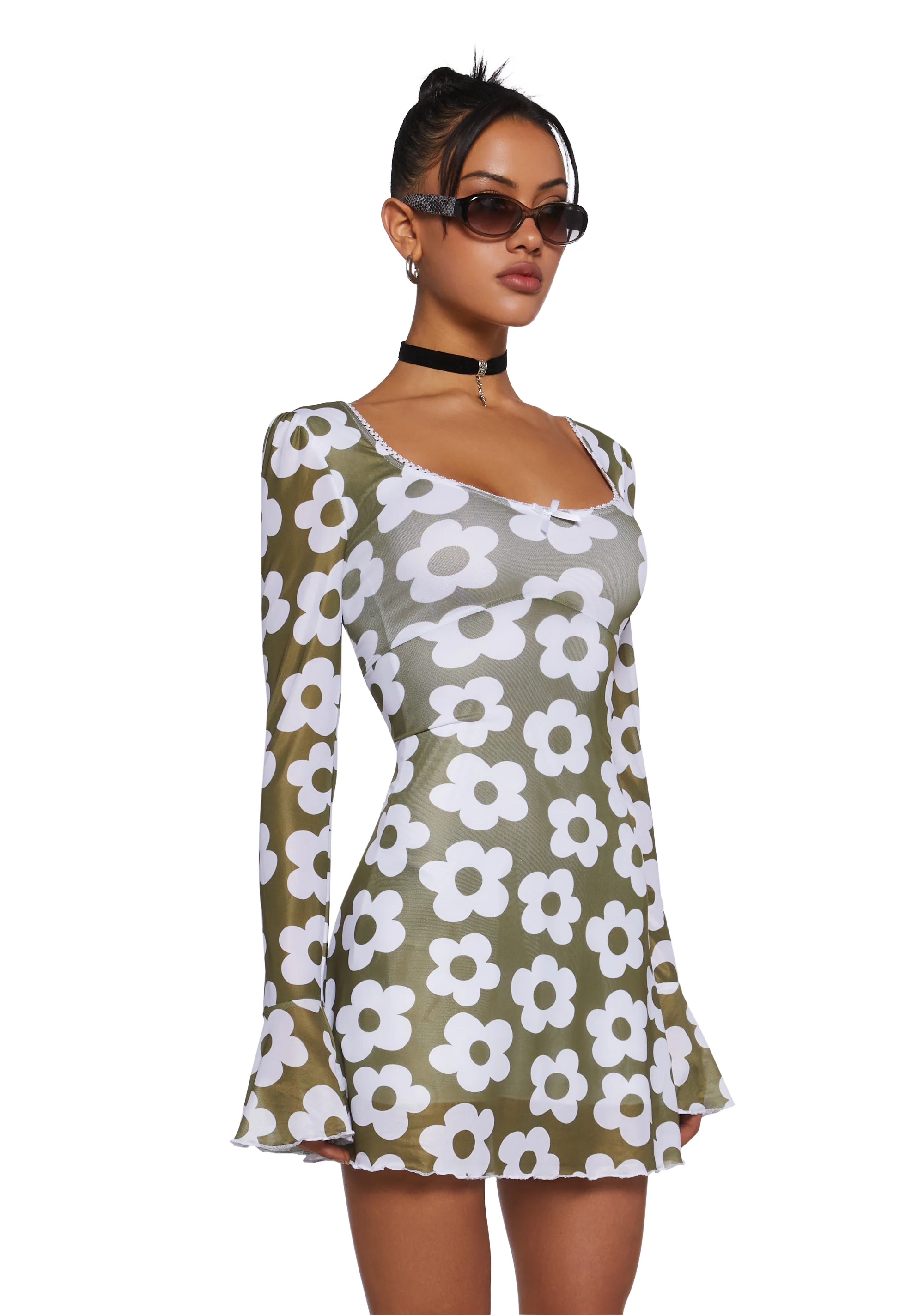 Cross Posting Babe Mini Dress - Image 3