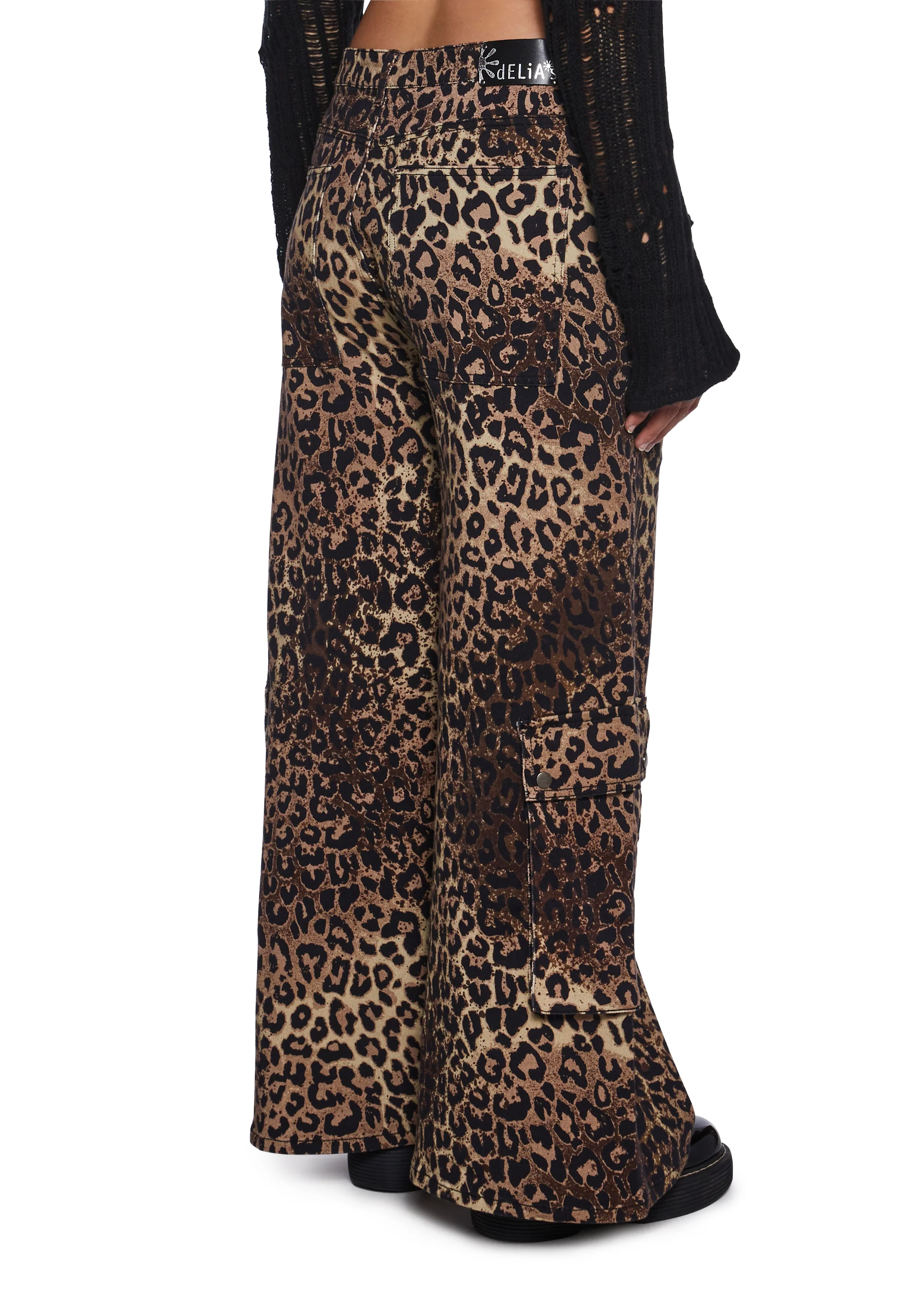 Cross You Out Wide Leg Cargo Pants - Image 11