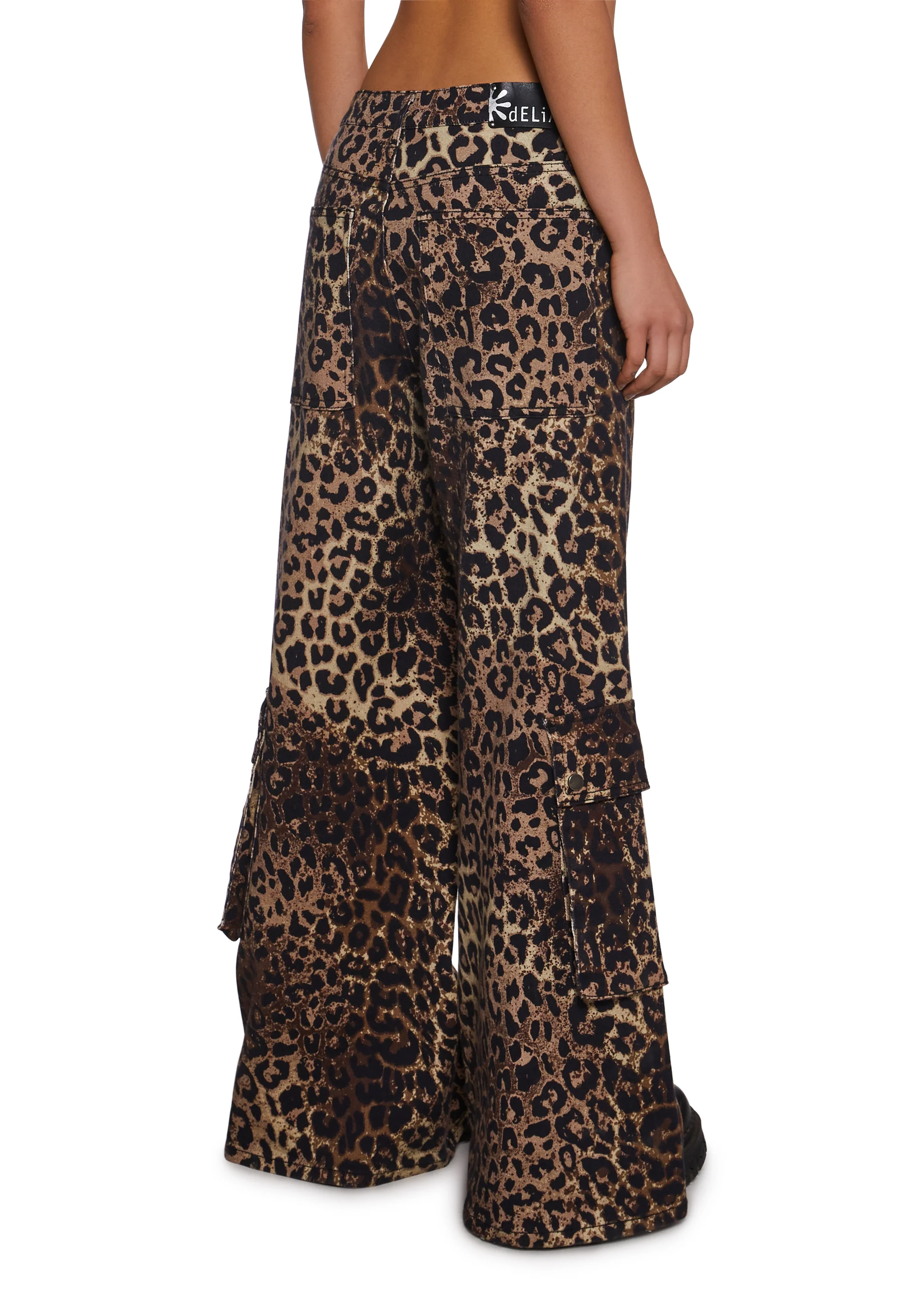Cross You Out Wide Leg Cargo Pants - Image 4