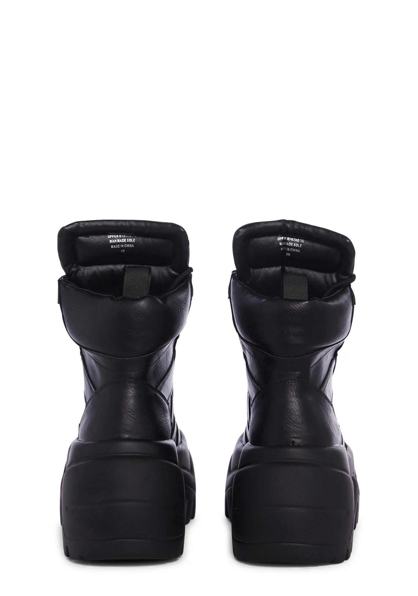 Crossfade High Top Platform Sneakers - Black - Image 4