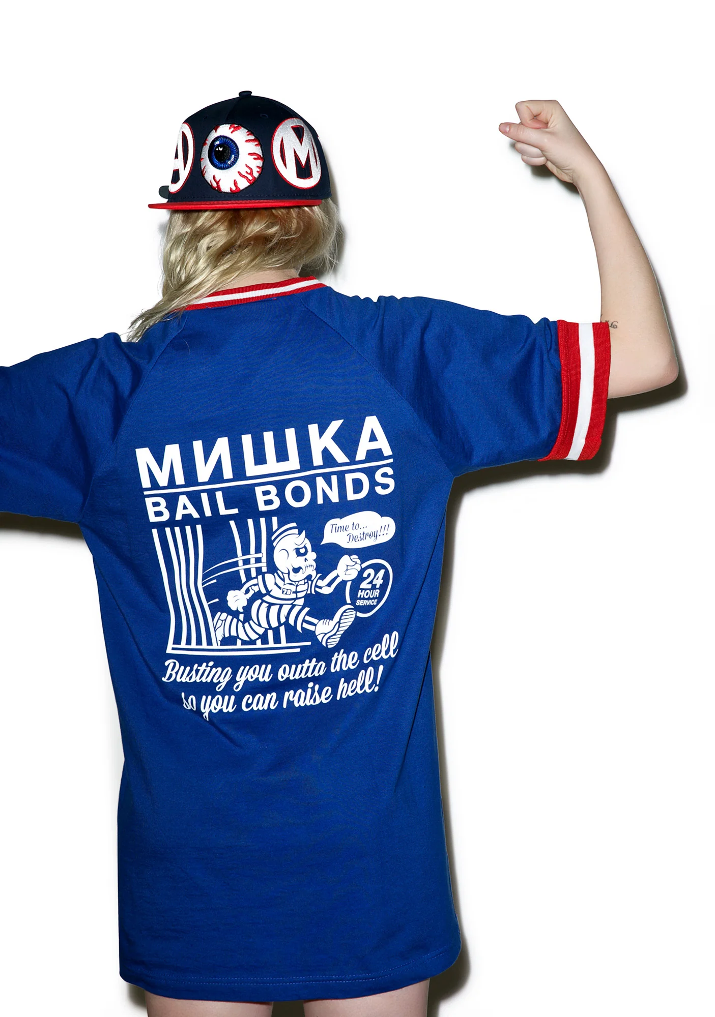 Crowbar Hotel Script Baseball Jersey - Image 5