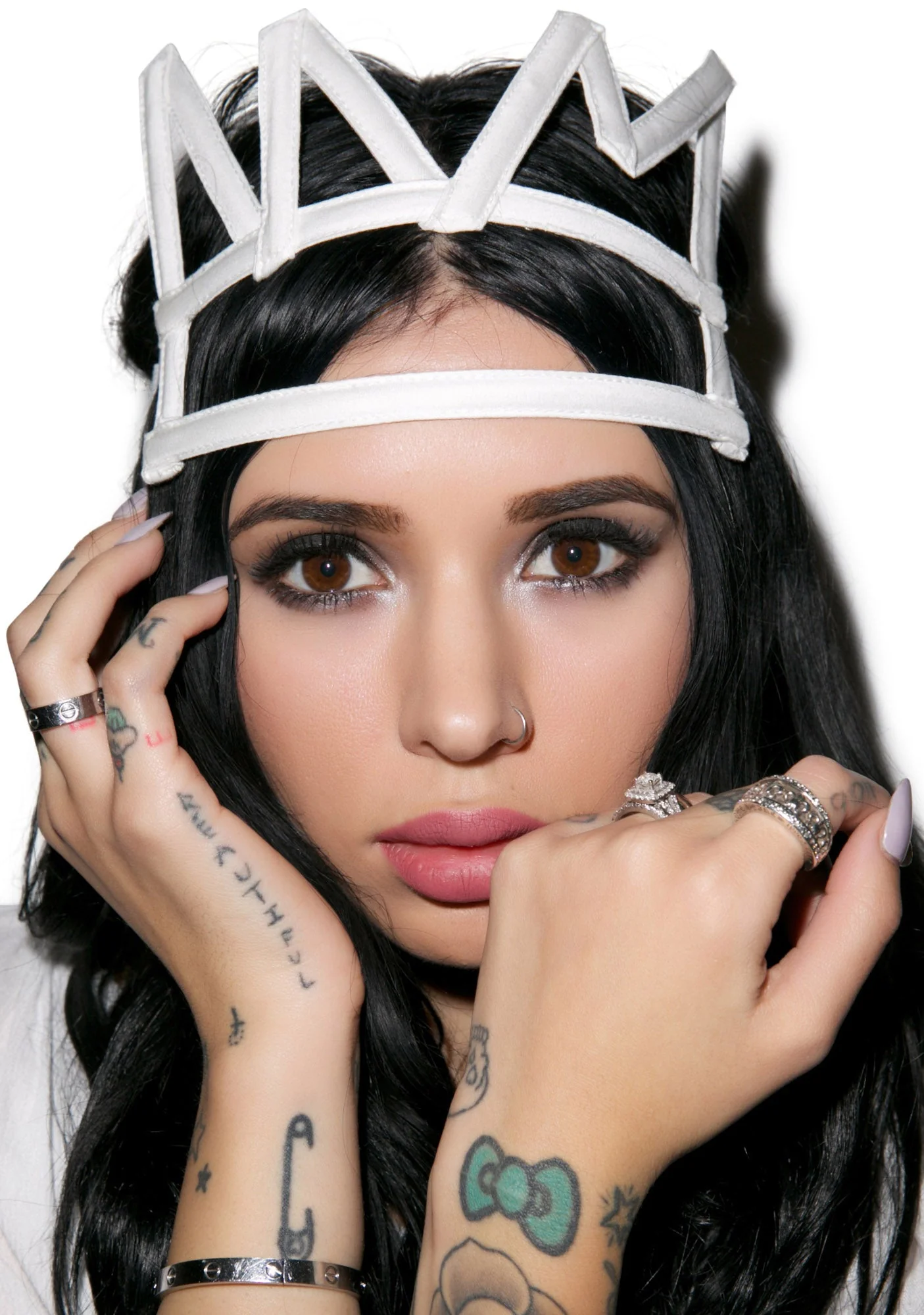 Crown Headband - White - Image 3