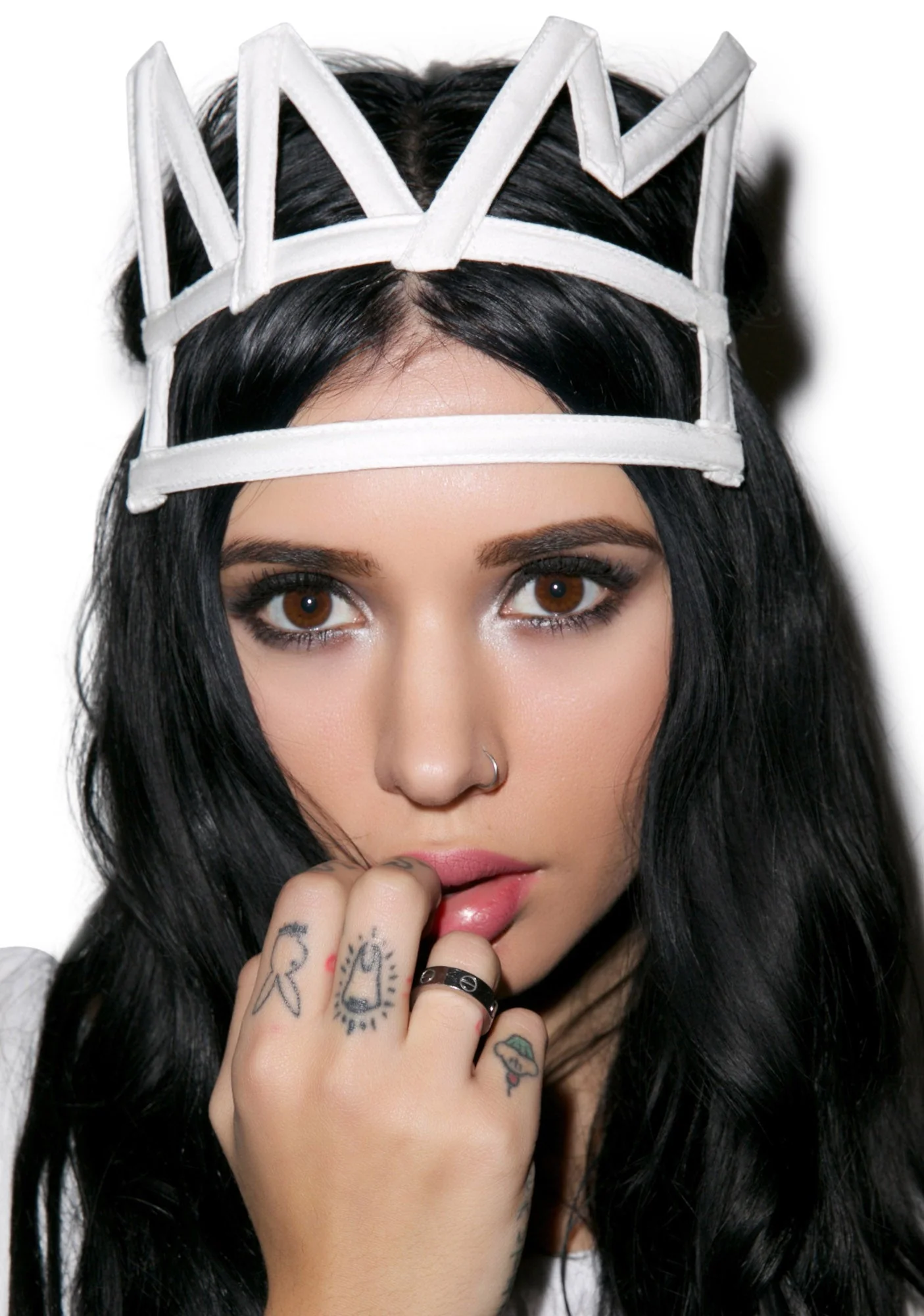 Crown Headband - White - Image 4