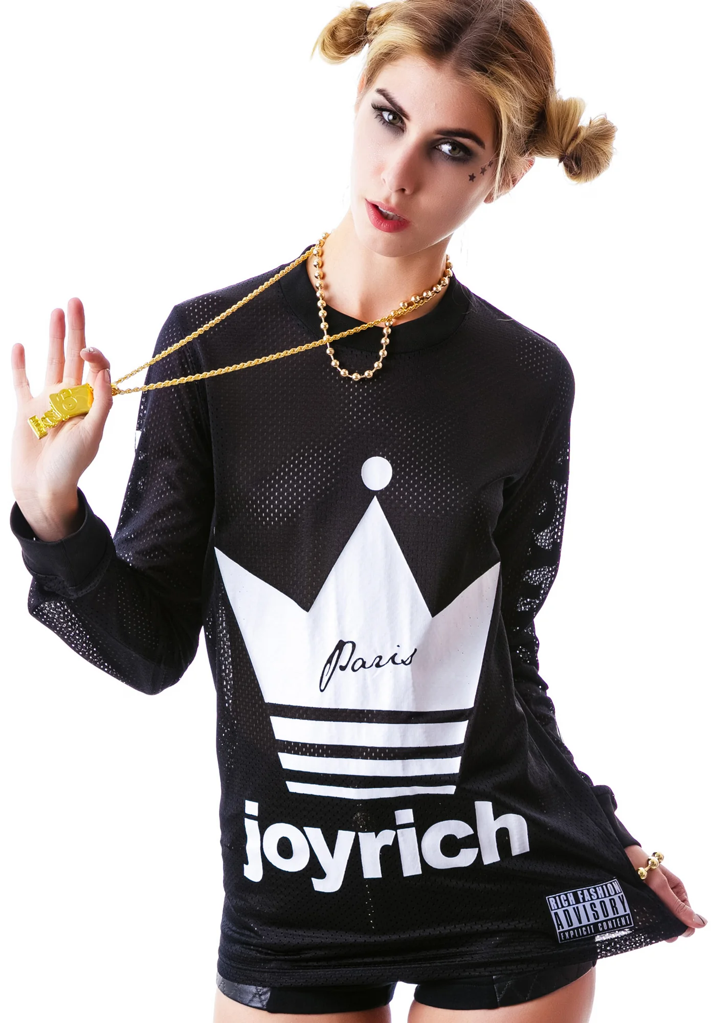 Crown Joyrich Mesh Long Sleeve Tee - Image 2