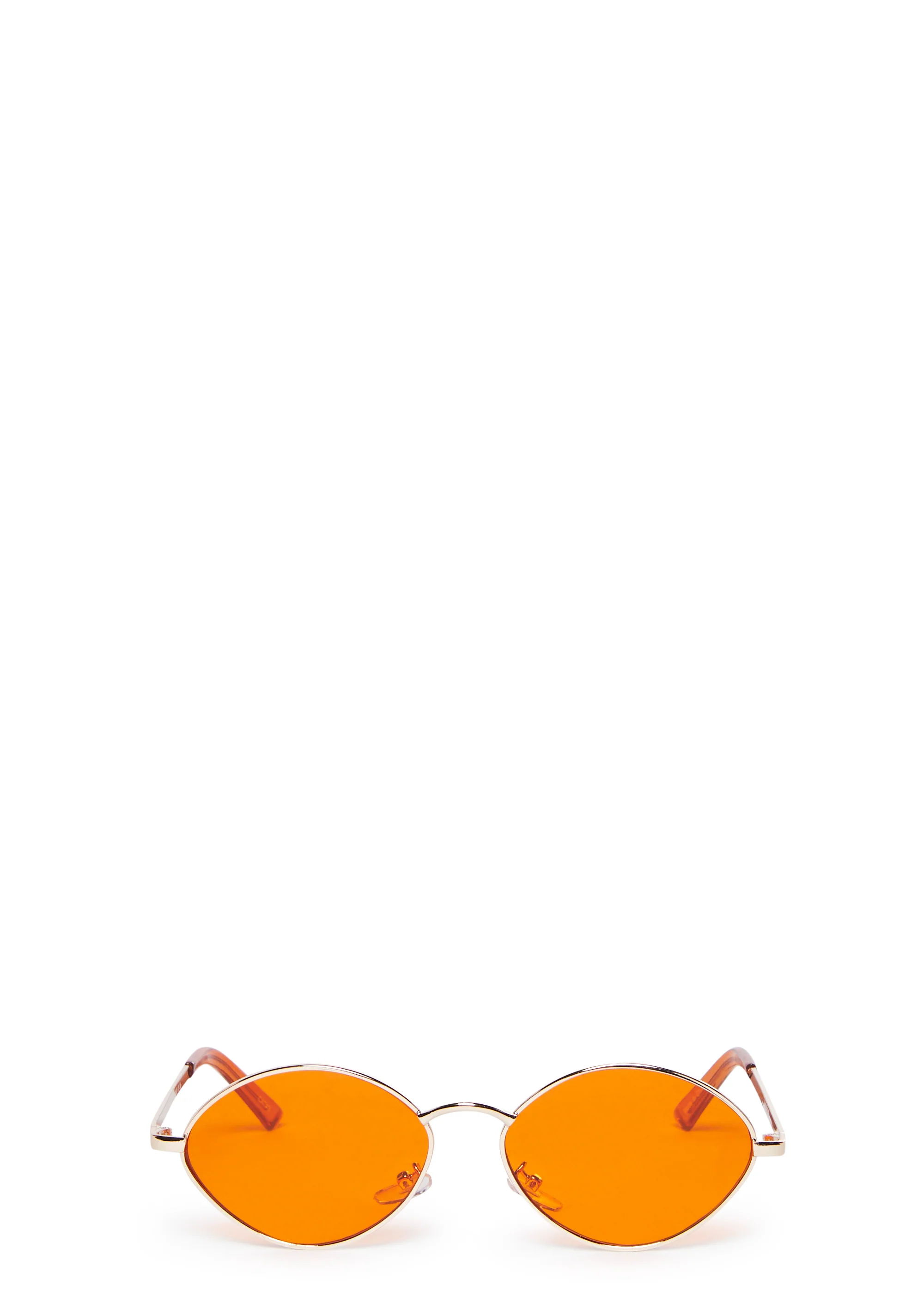 Cruisin' The Block Oval Sunglasses - Orange - Image 2