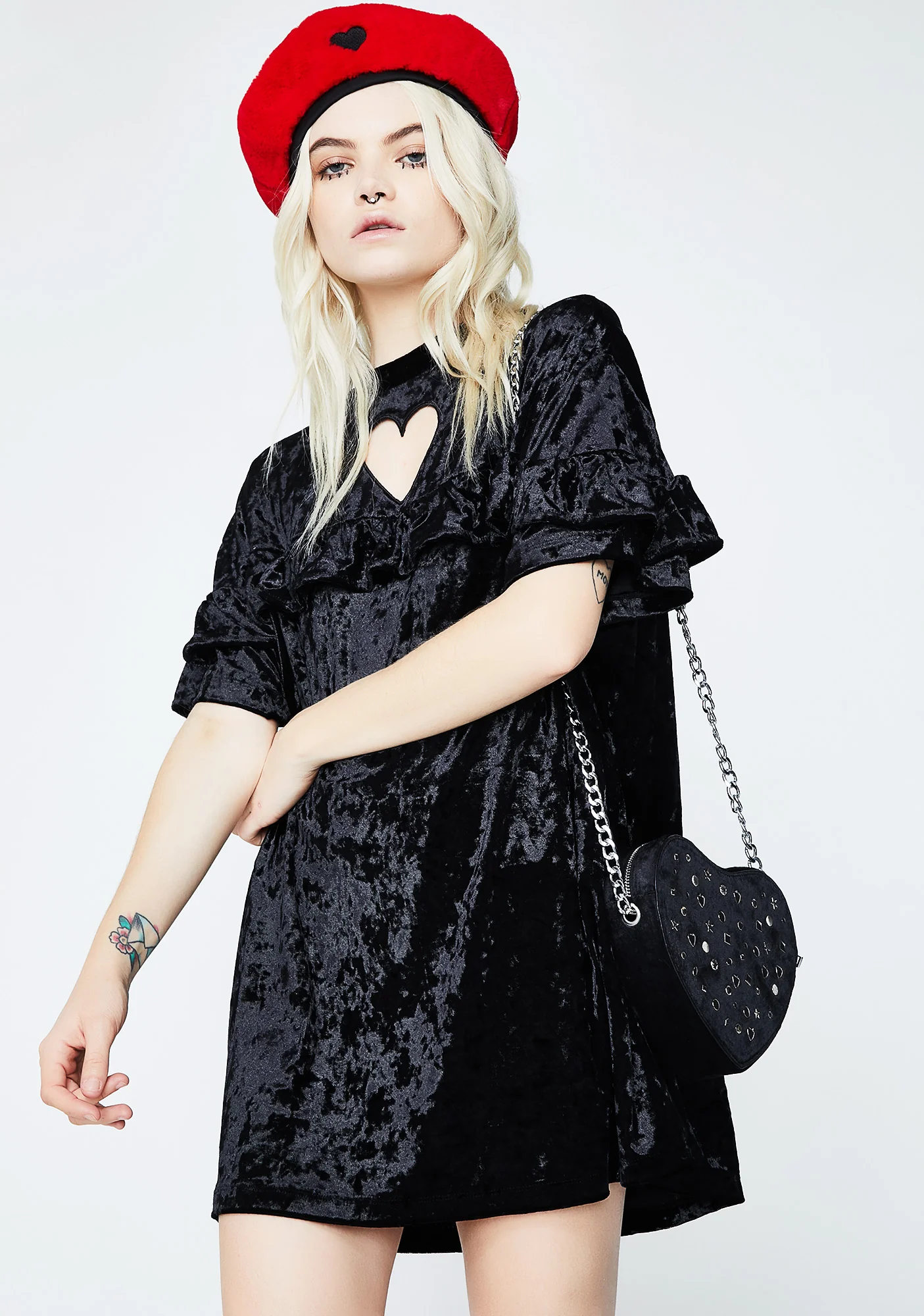 Crushed Heart Frilly Tee - Image 2