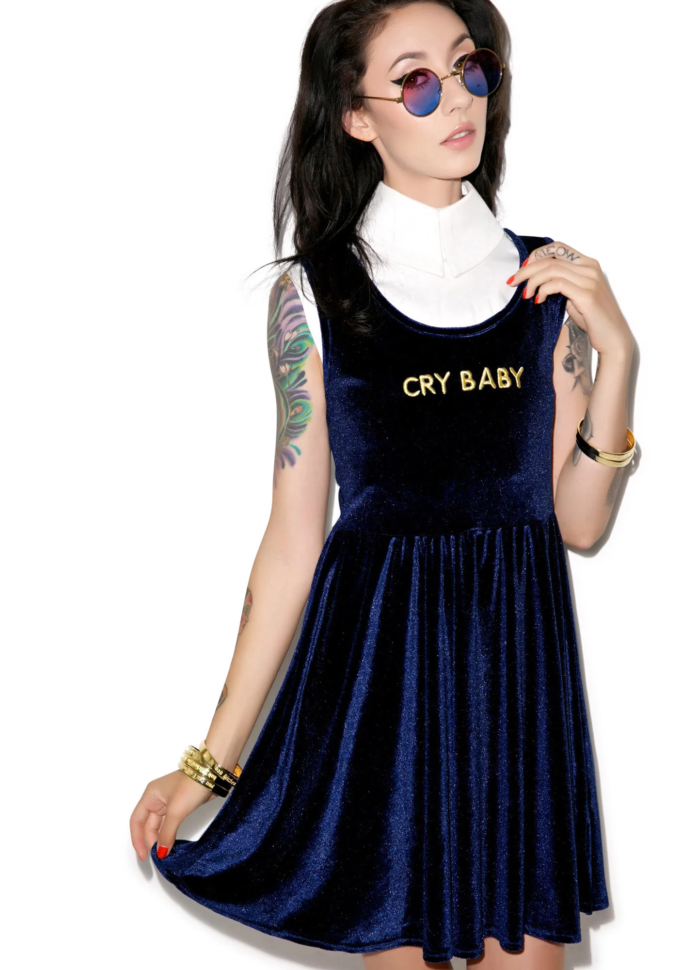 Cry Baby Velvet Dress - Image 3