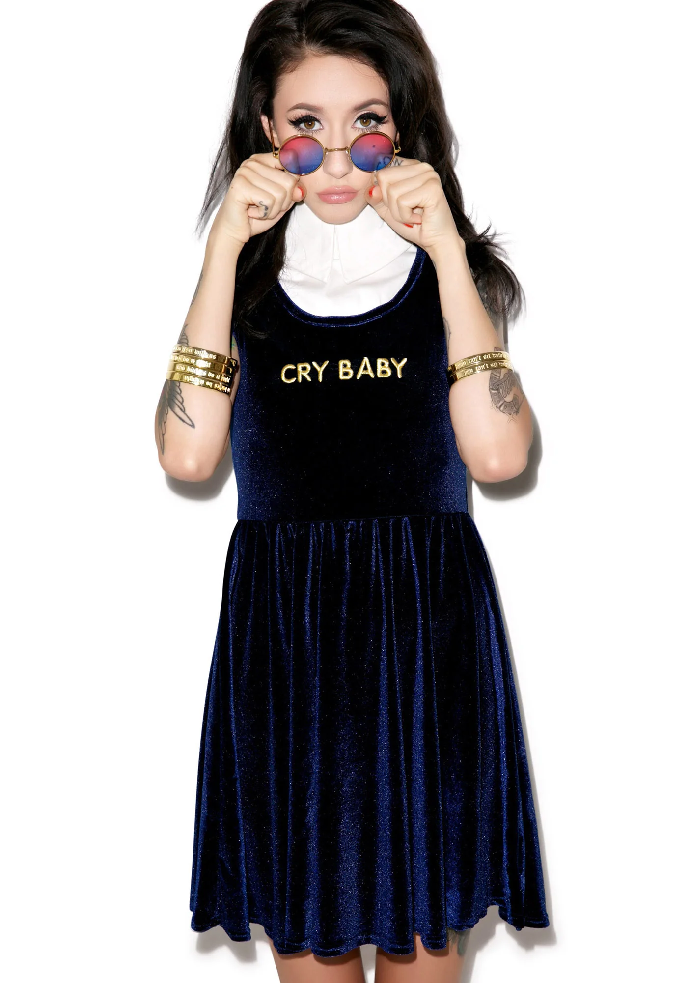 Cry Baby Velvet Dress - Image 4