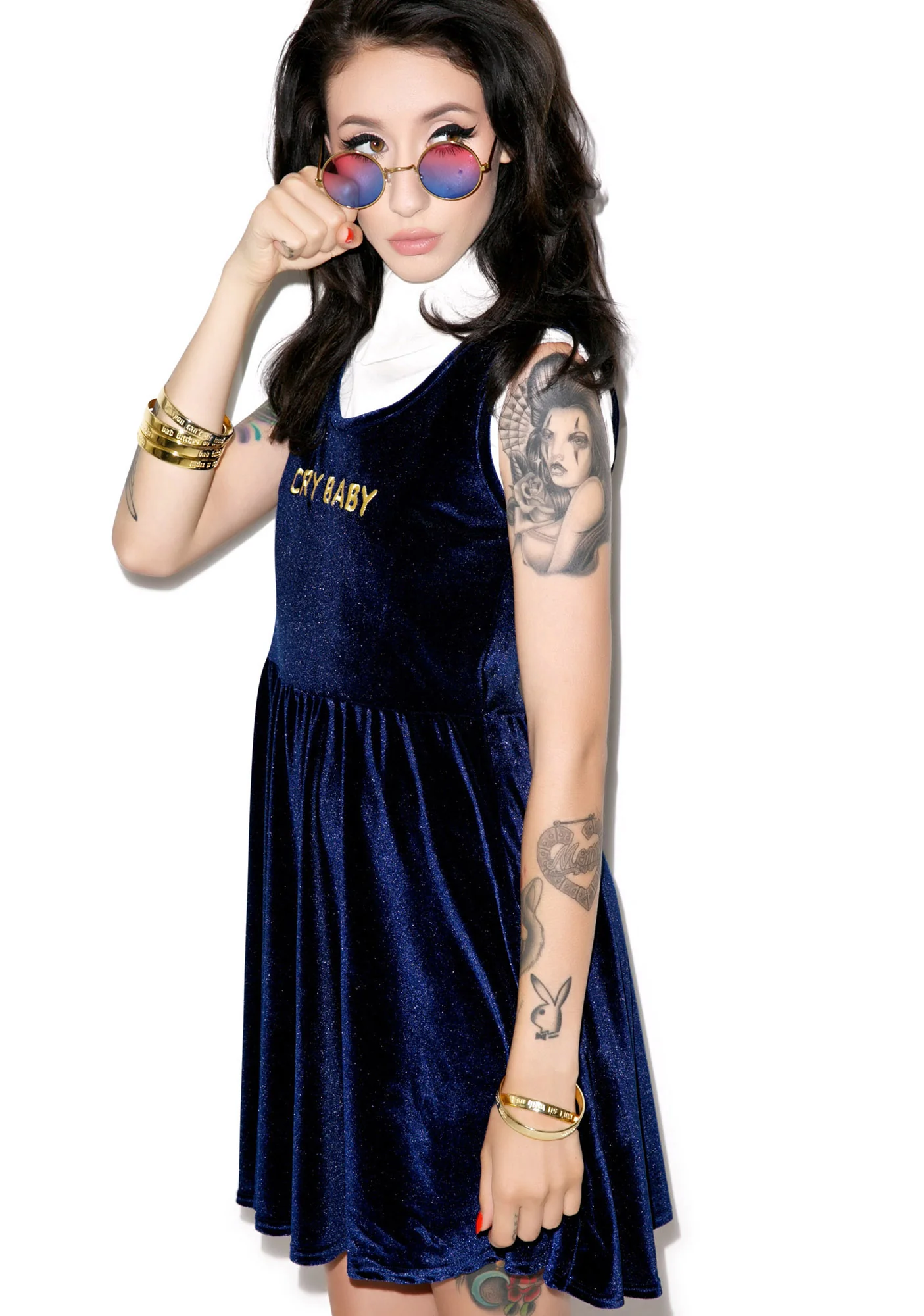 Cry Baby Velvet Dress - Image 5