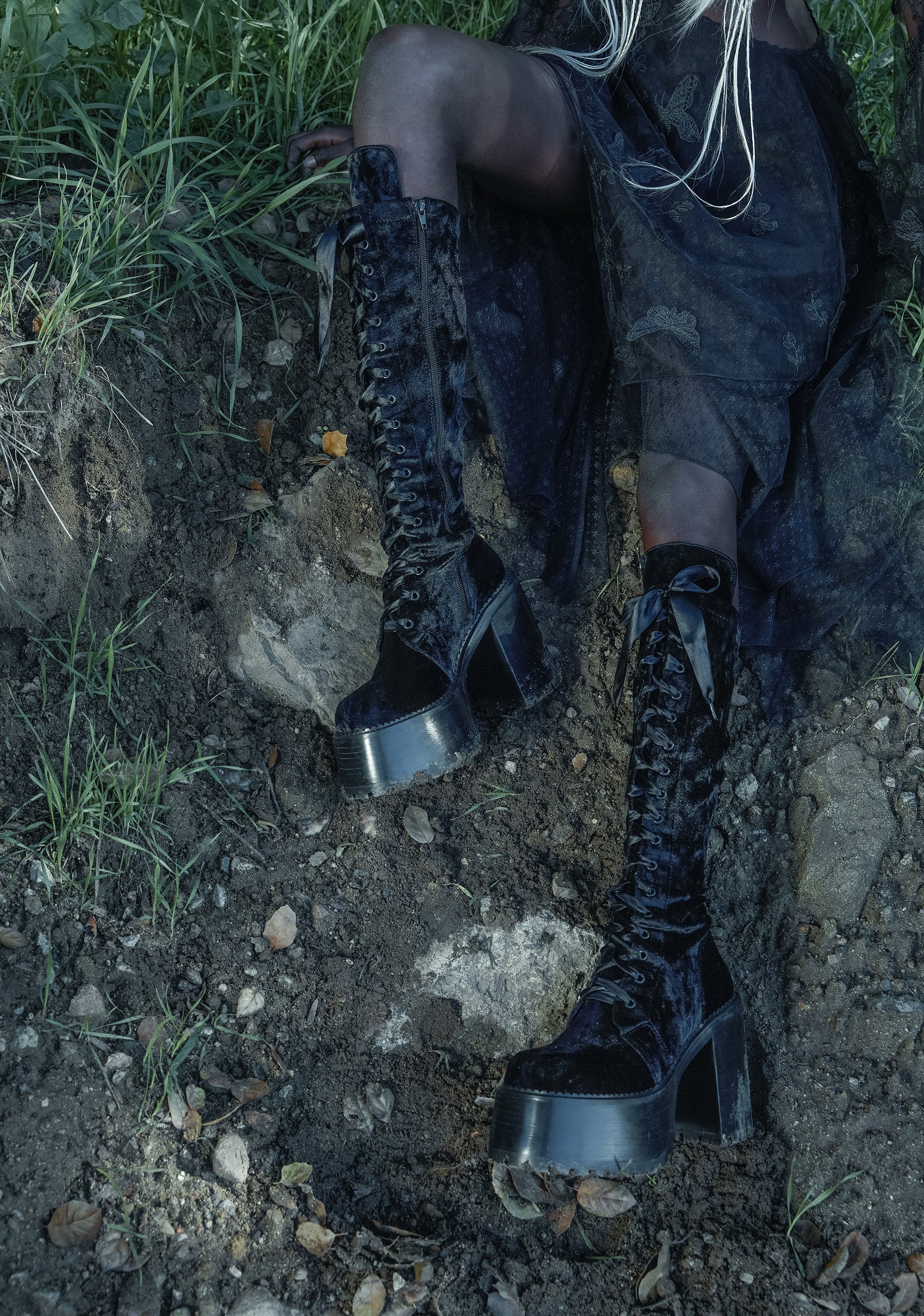 Cryptic Embrace Knee High Boots - Image 5