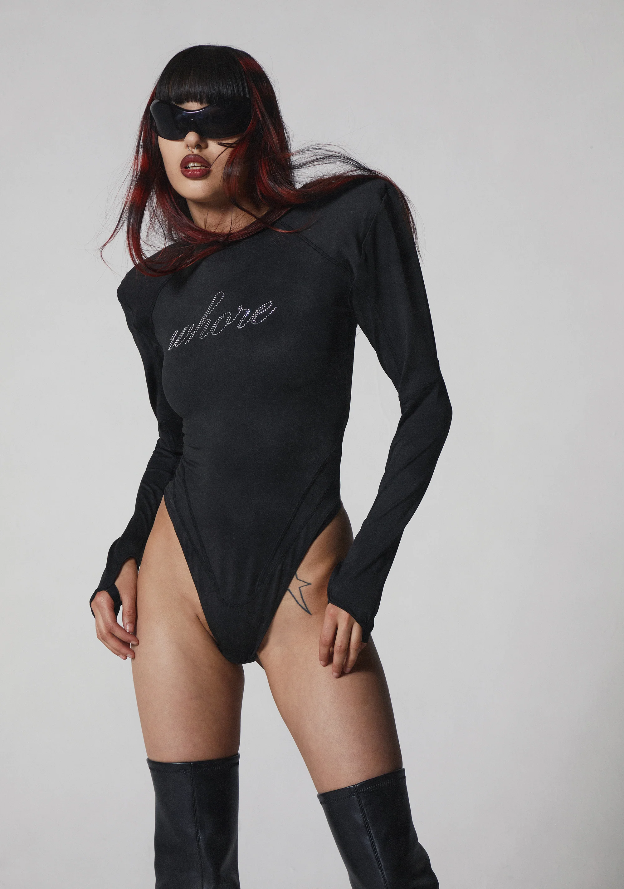 Crystal Whore Bodysuit Flat Panty - Image 6