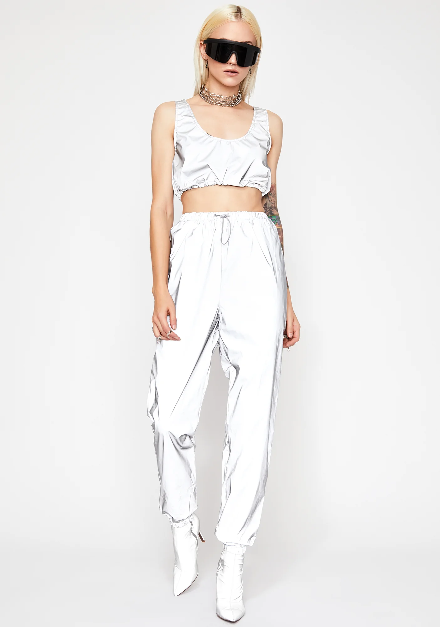 Crystal Moon Stalker Reflective Jogger Pants - Image 3