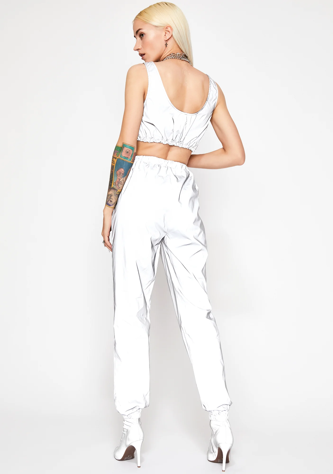 Crystal Moon Stalker Reflective Jogger Pants - Image 4