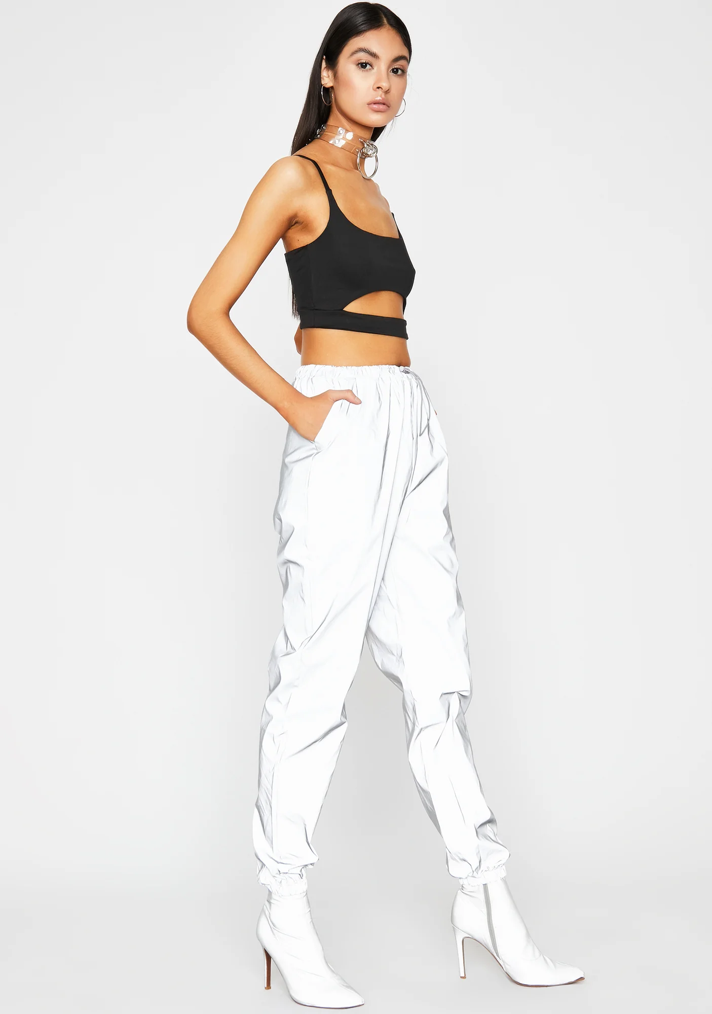 Crystal Moon Stalker Reflective Jogger Pants - Image 8
