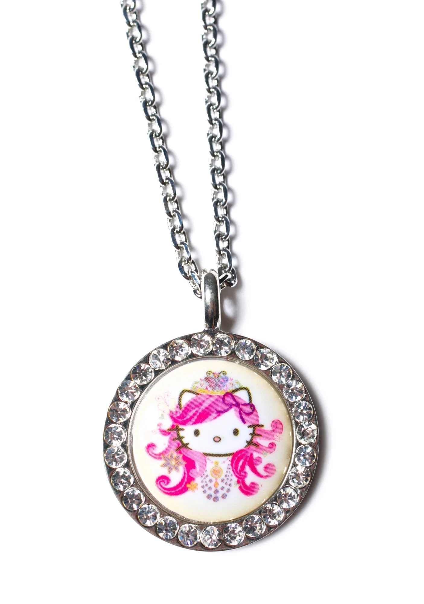 Crystal Persuasion Pendant Necklace - Light Purple - Image 2