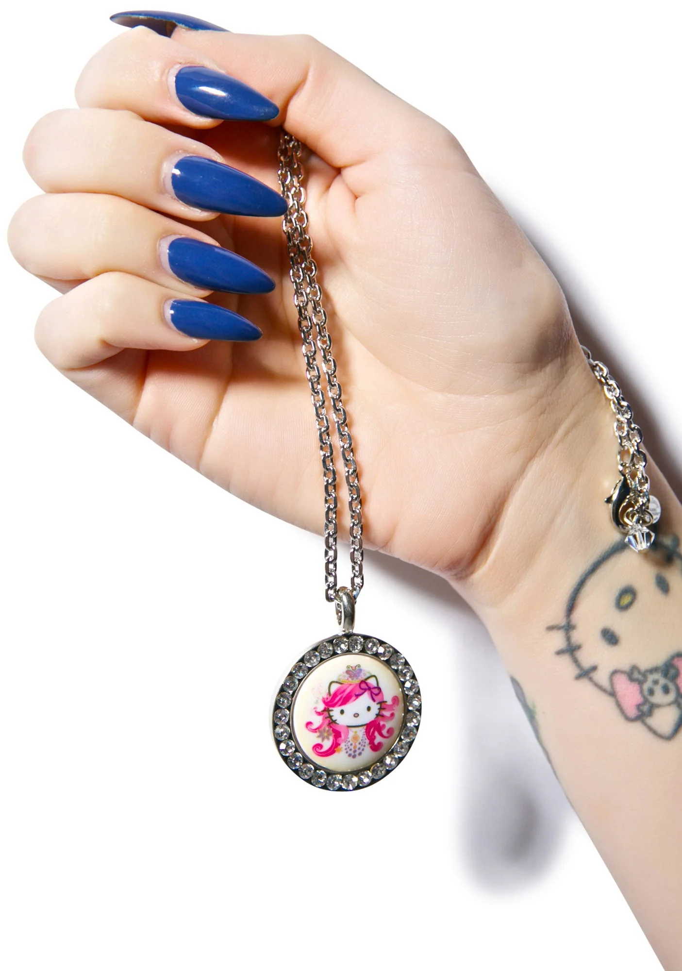 Crystal Persuasion Pendant Necklace - Light Purple - Image 5