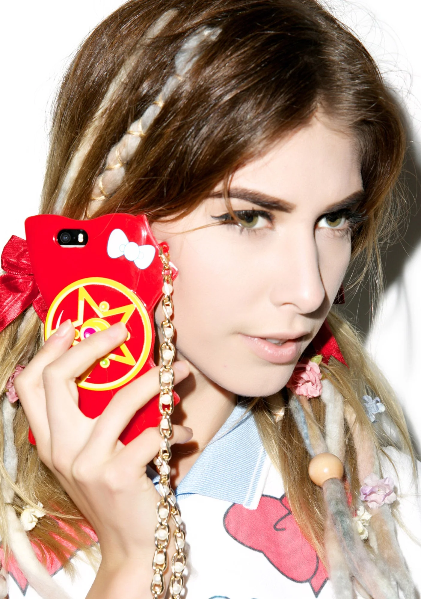 Crystal Star Bow iPhone 5 Case - Pink - Image 10