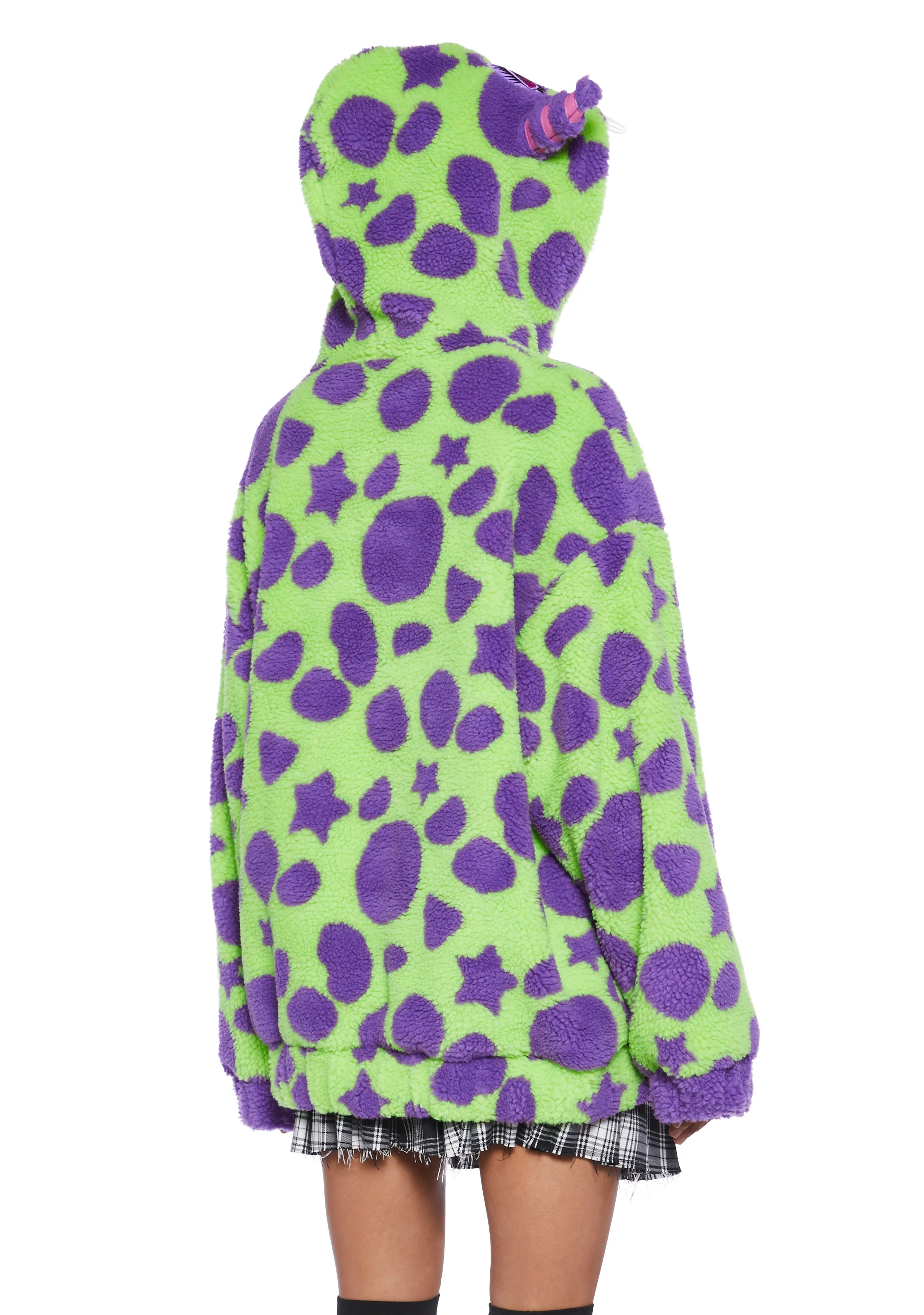 Cuddly Monster Hooded Sherpa Jacket - Image 4