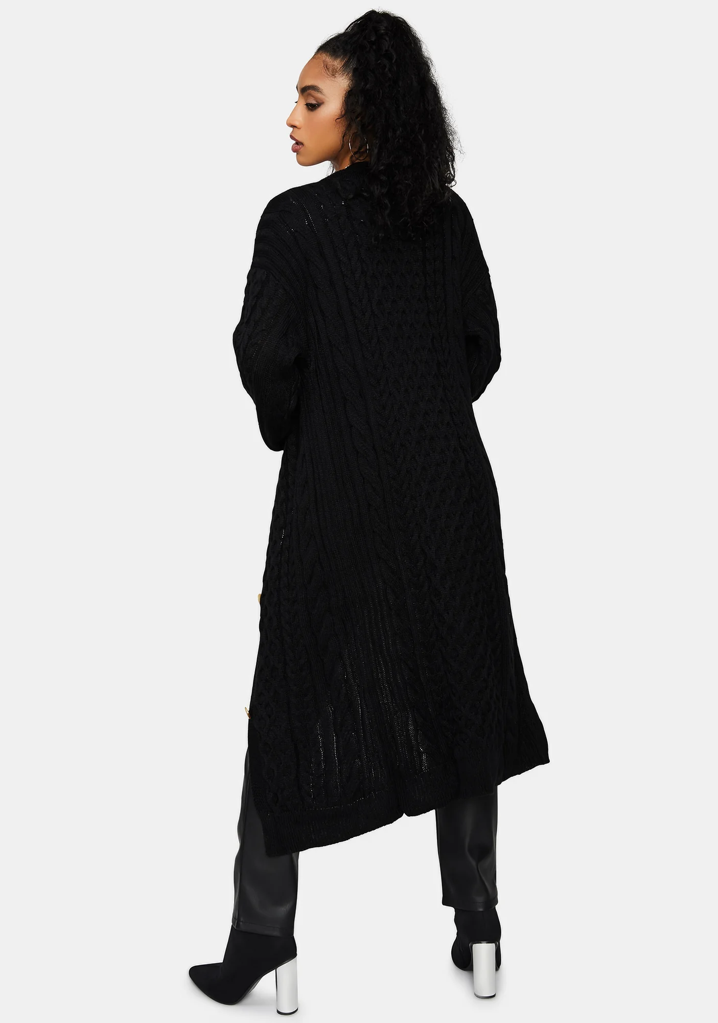 Cuffed Season Long Cardigan - Image 4