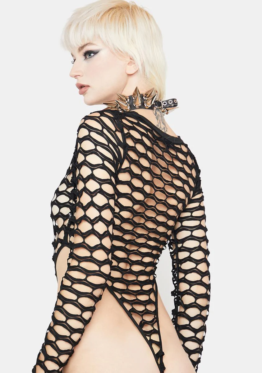 Cult Following Fishnet Bodysuit - Image 4