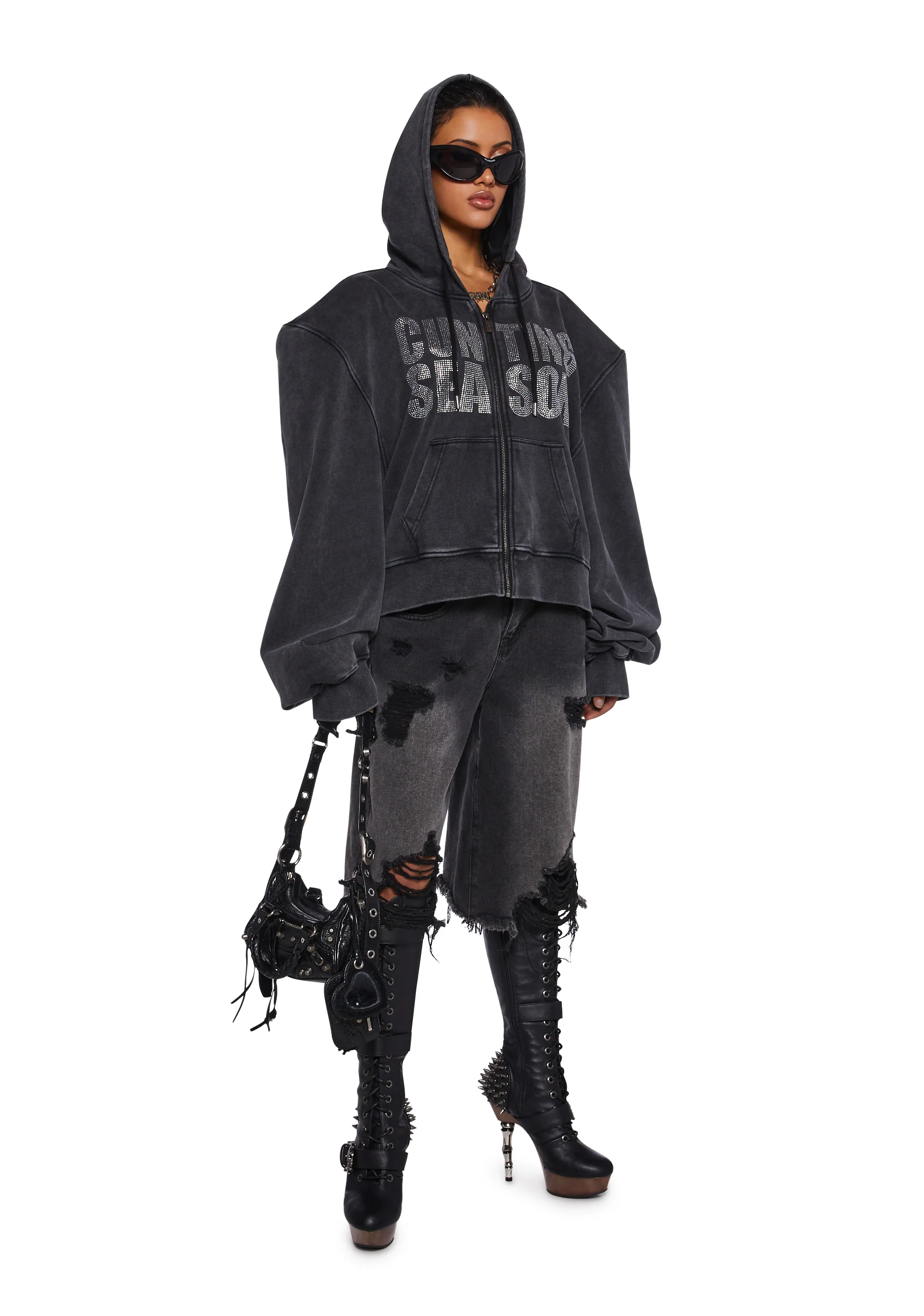 Cunting Season Cropped Hoodie - Image 2