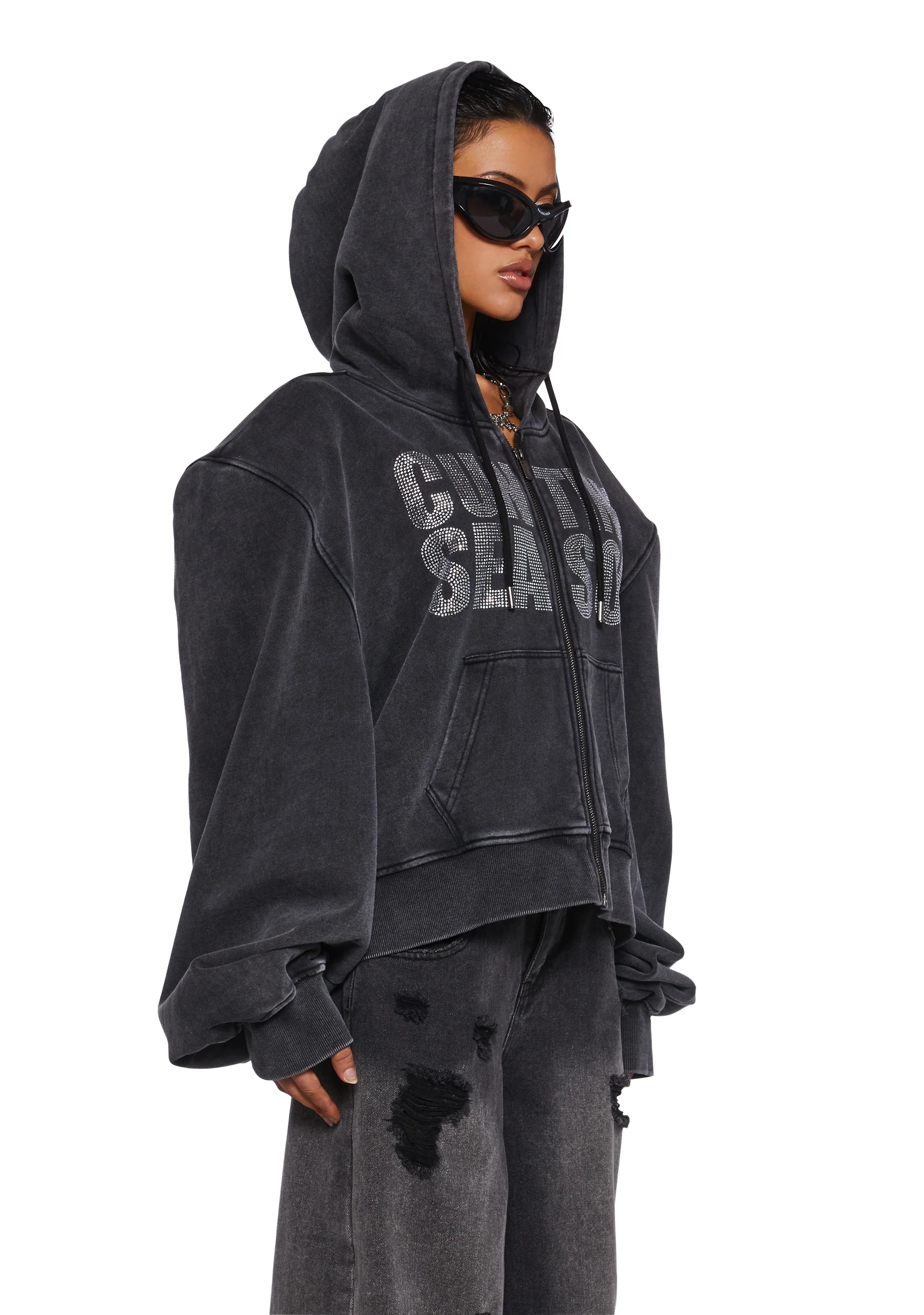 Cunting Season Cropped Hoodie - Image 3