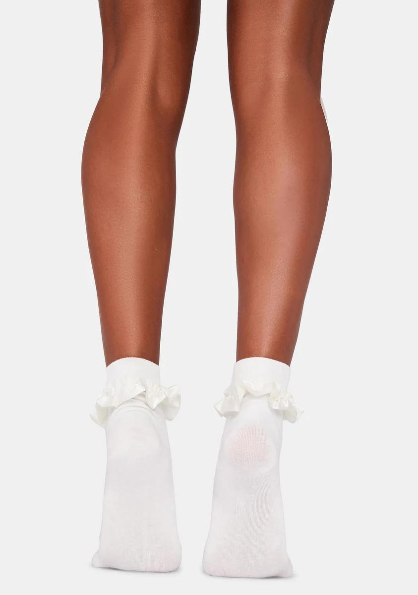 Cupcakes N' Cream Ruffle Ankle Socks - Image 2