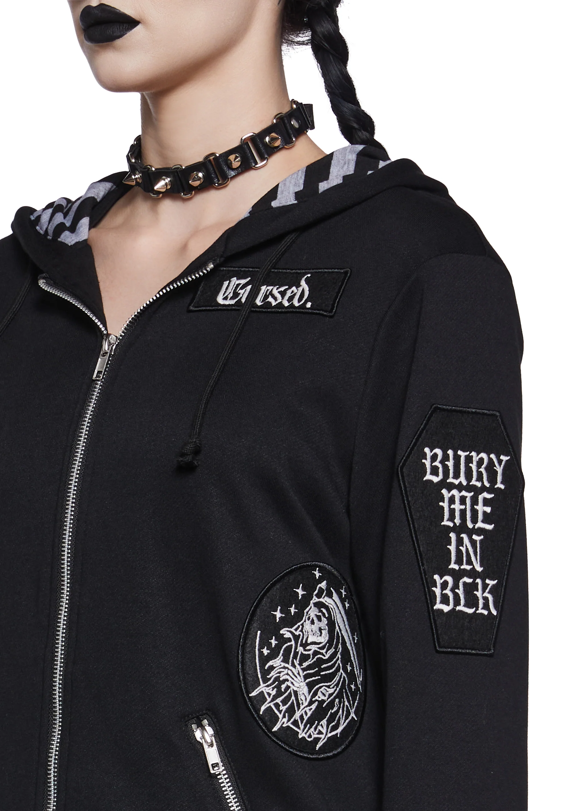 Cursed Ways Zip-Up Hoodie - Image 6