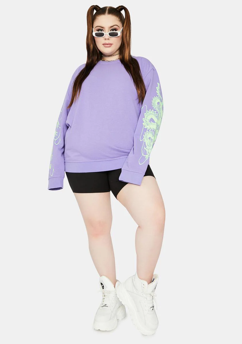 Curve Dragon Crewneck Sweatshirt - Image 3
