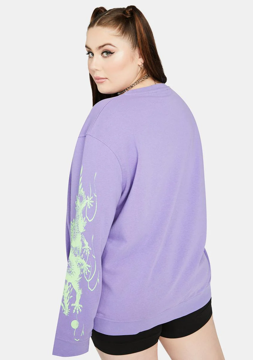 Curve Dragon Crewneck Sweatshirt - Image 4