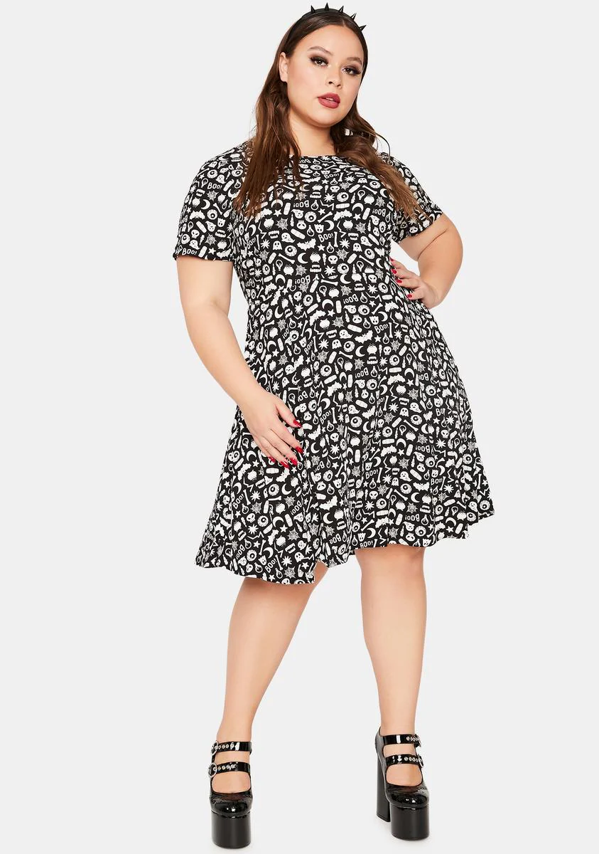 Curve Magic Mix Mini Dress - Image 3