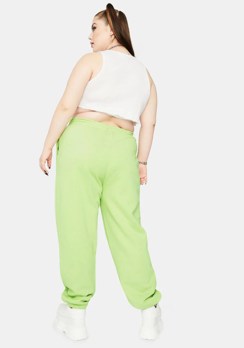 Plus Metallic Flame Sweatpants - Image 4