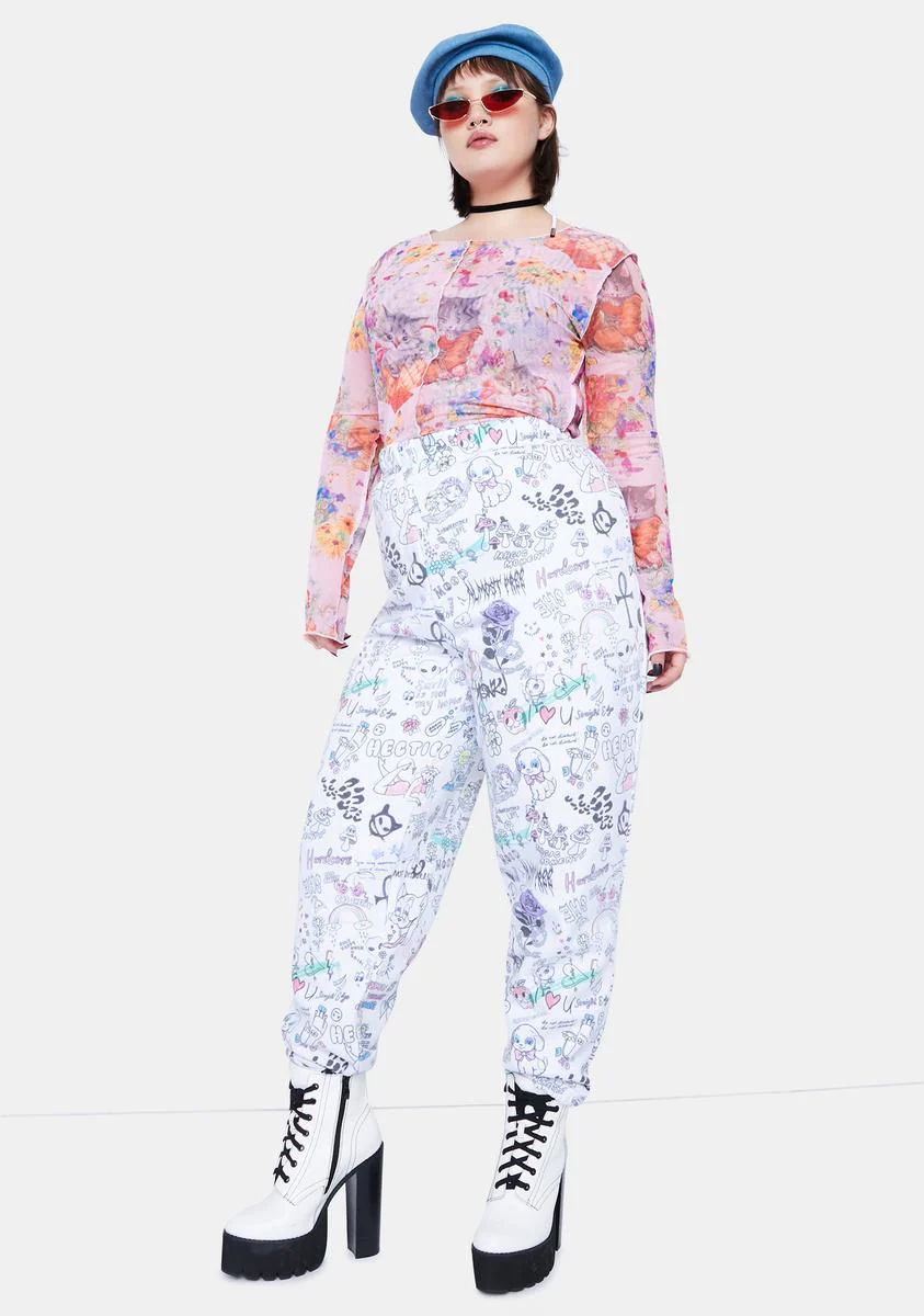 Plus Scribble Joggers - Image 2
