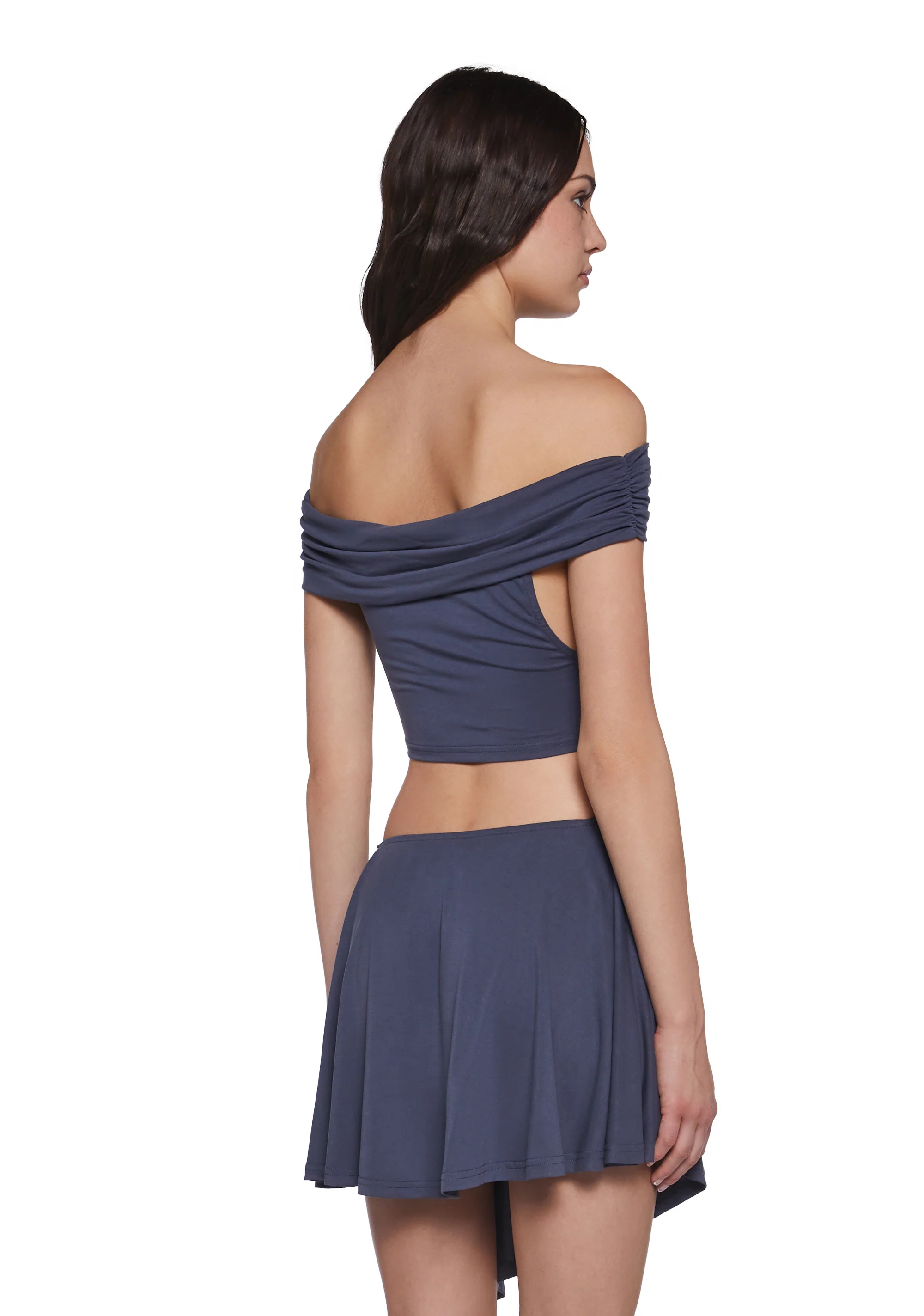 Seductive Gaze Cut Out Dress - Blue - Image 4