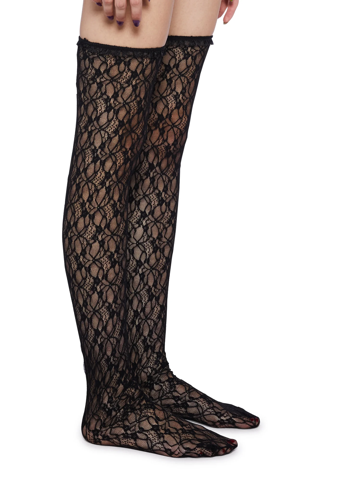 Cute Connection Lace Thigh Highs - Image 3