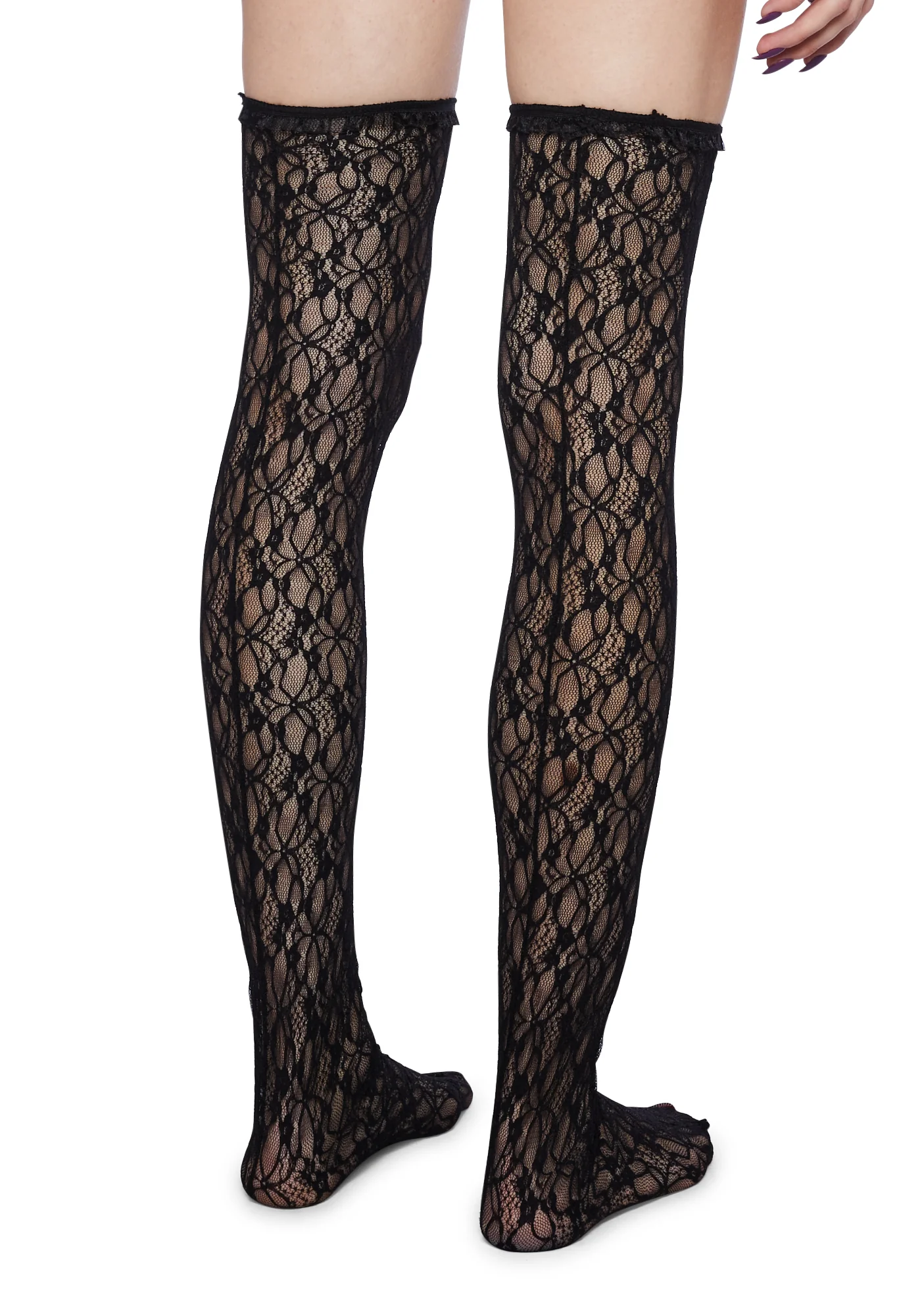 Cute Connection Lace Thigh Highs - Image 4