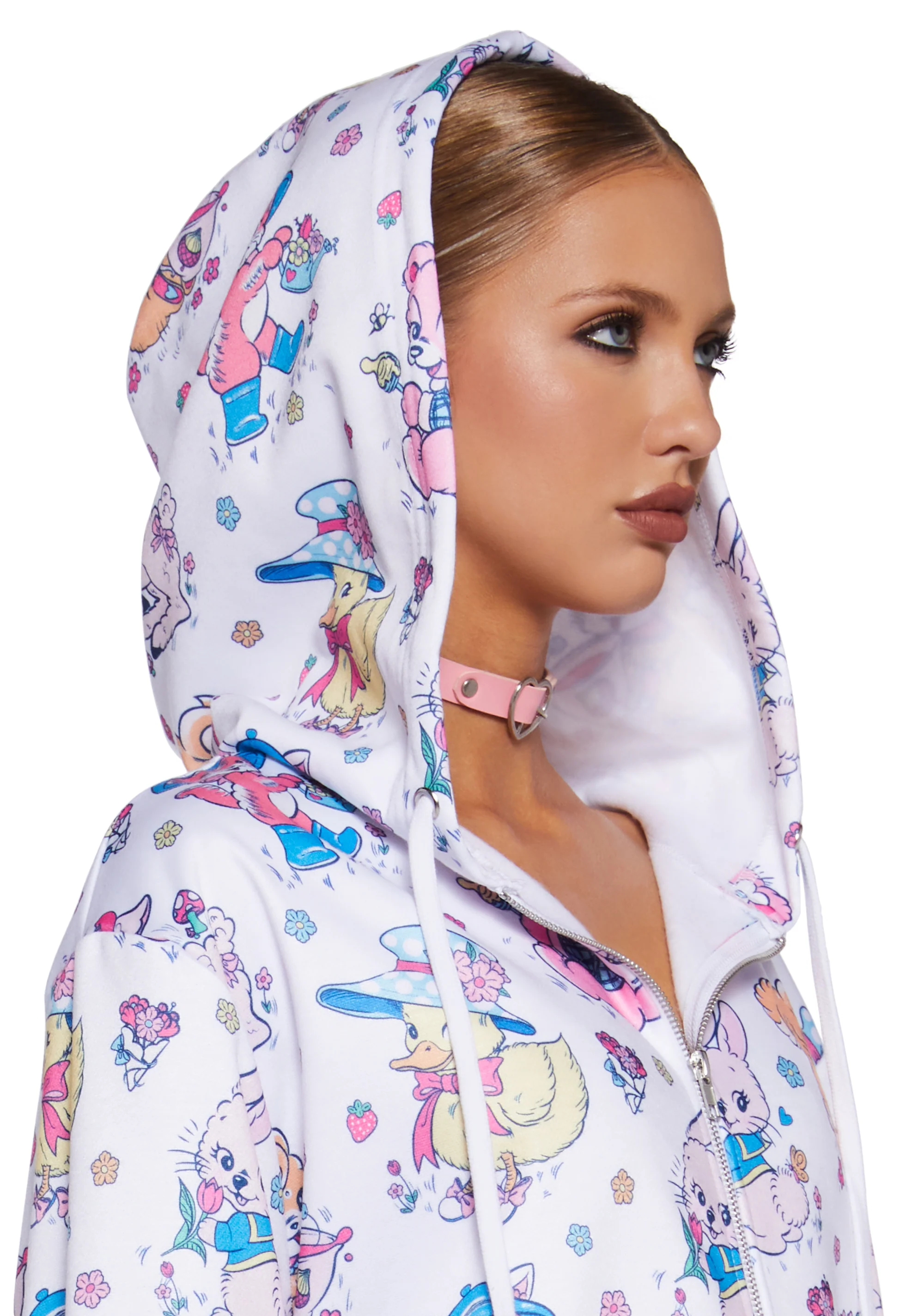 Cute Critters Hoodie - White - Image 5