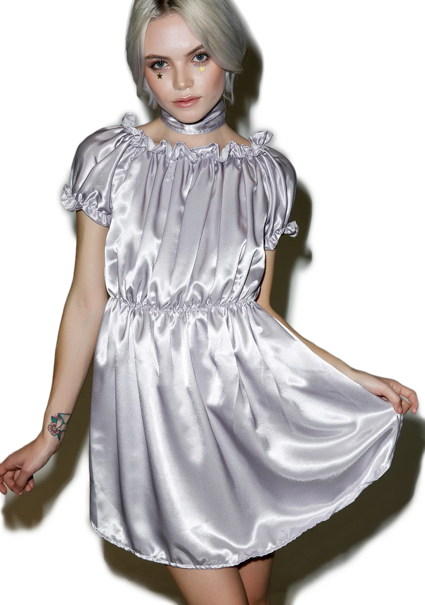 Cyber Babygirl Silk Dress - Image 2