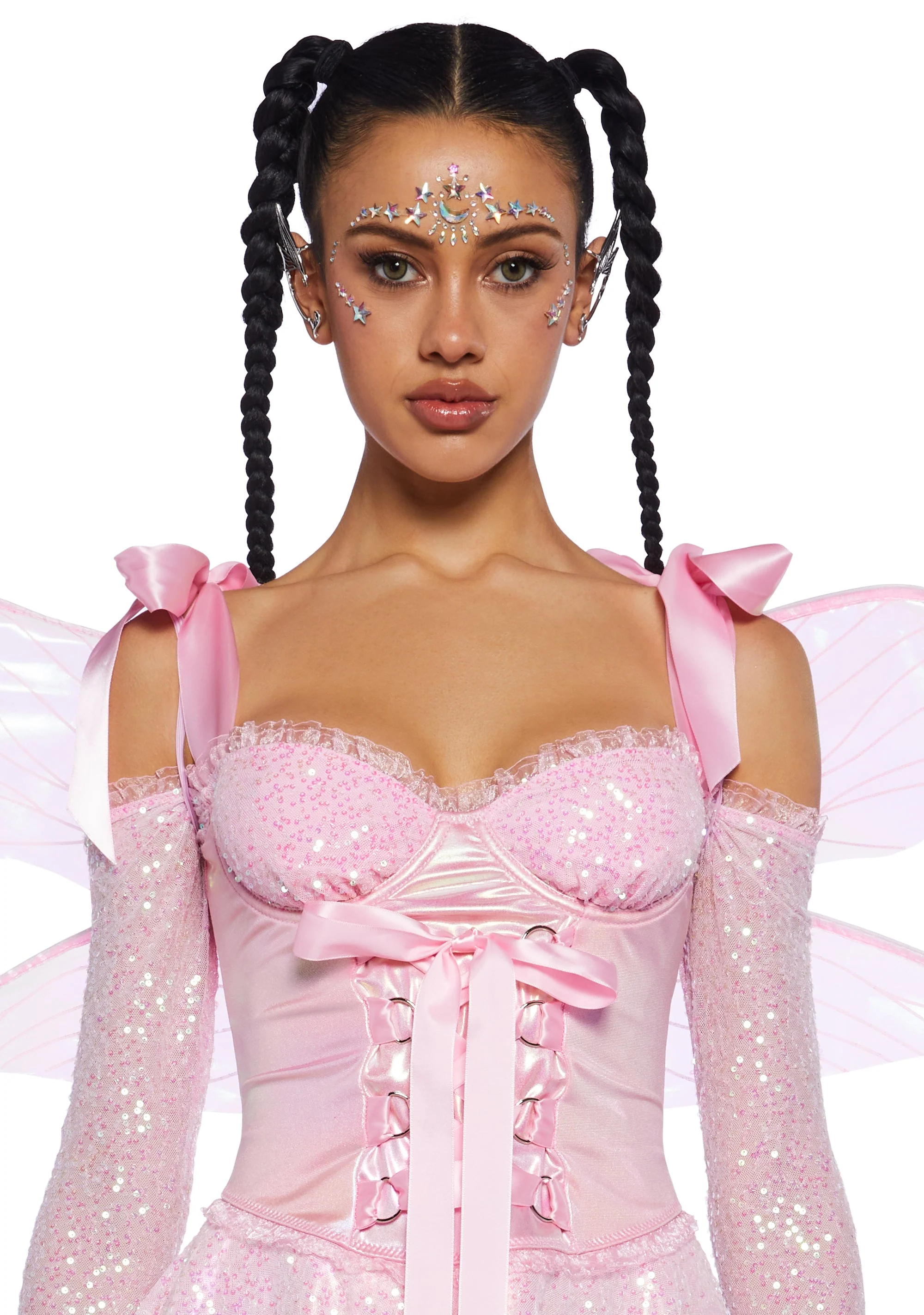 Cyber Fairy Costume Set - Pink - Image 6