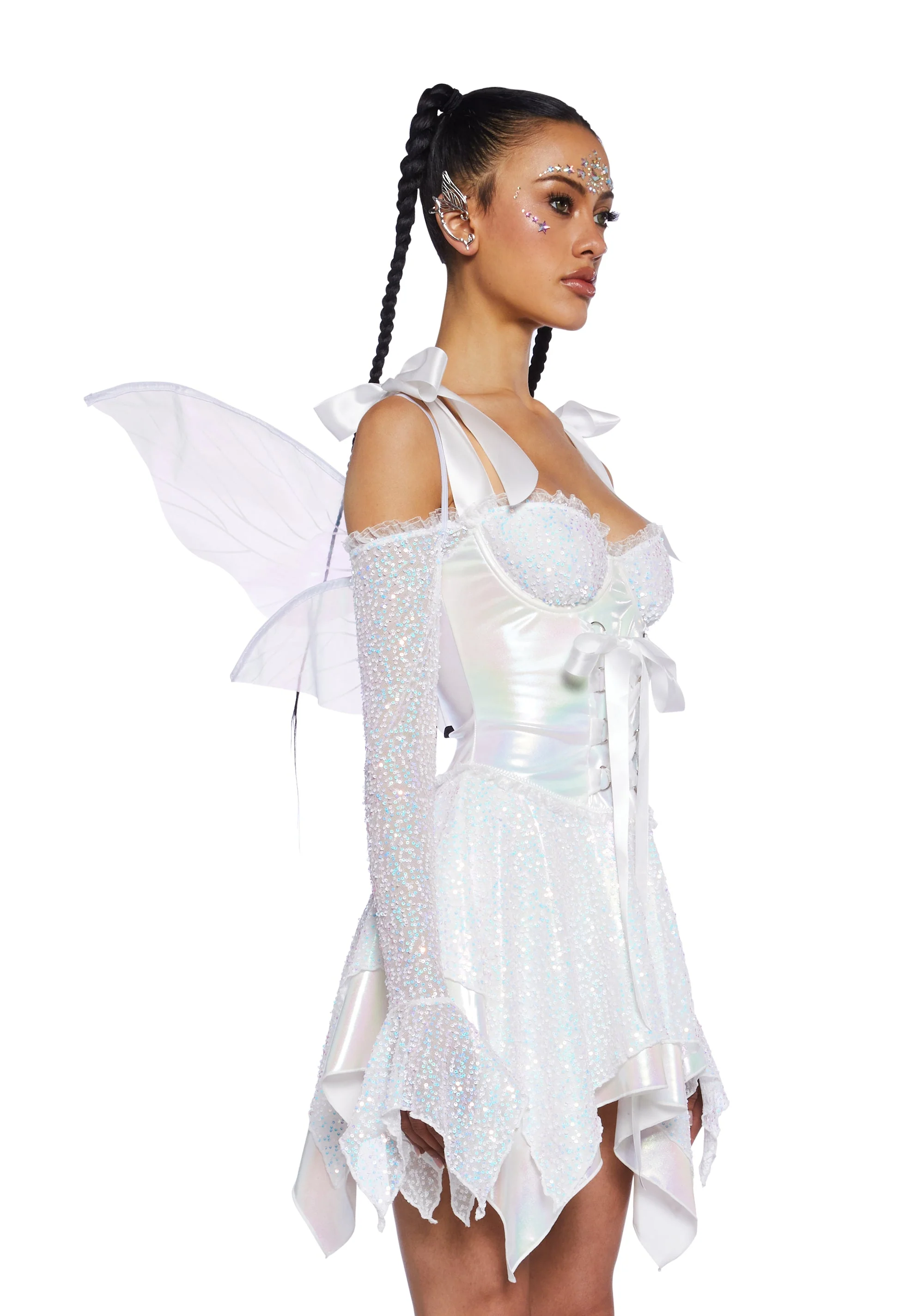 Cyber Fairy Costume Set - White - Image 3