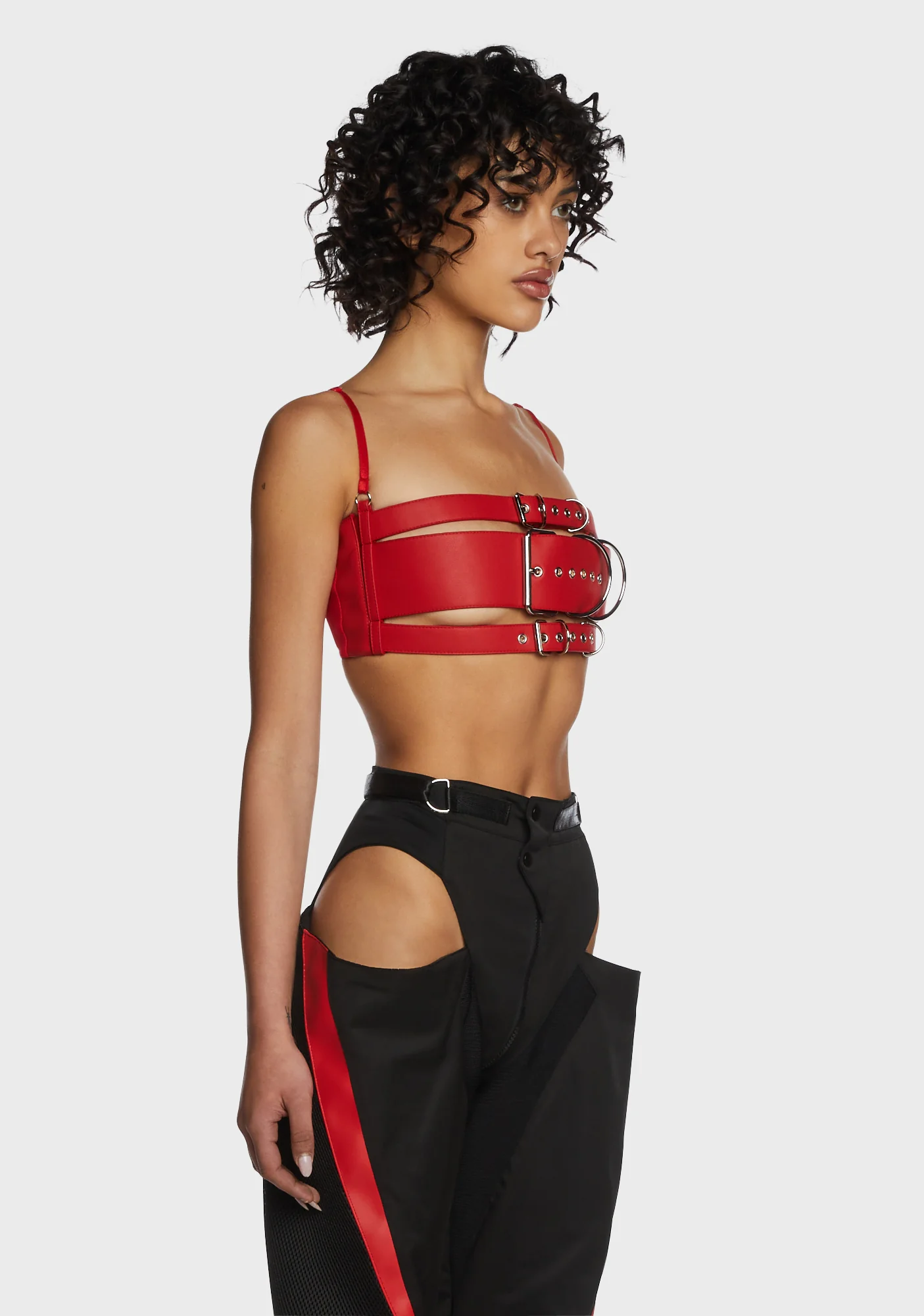 Daddy Belt Top - Red - Image 3