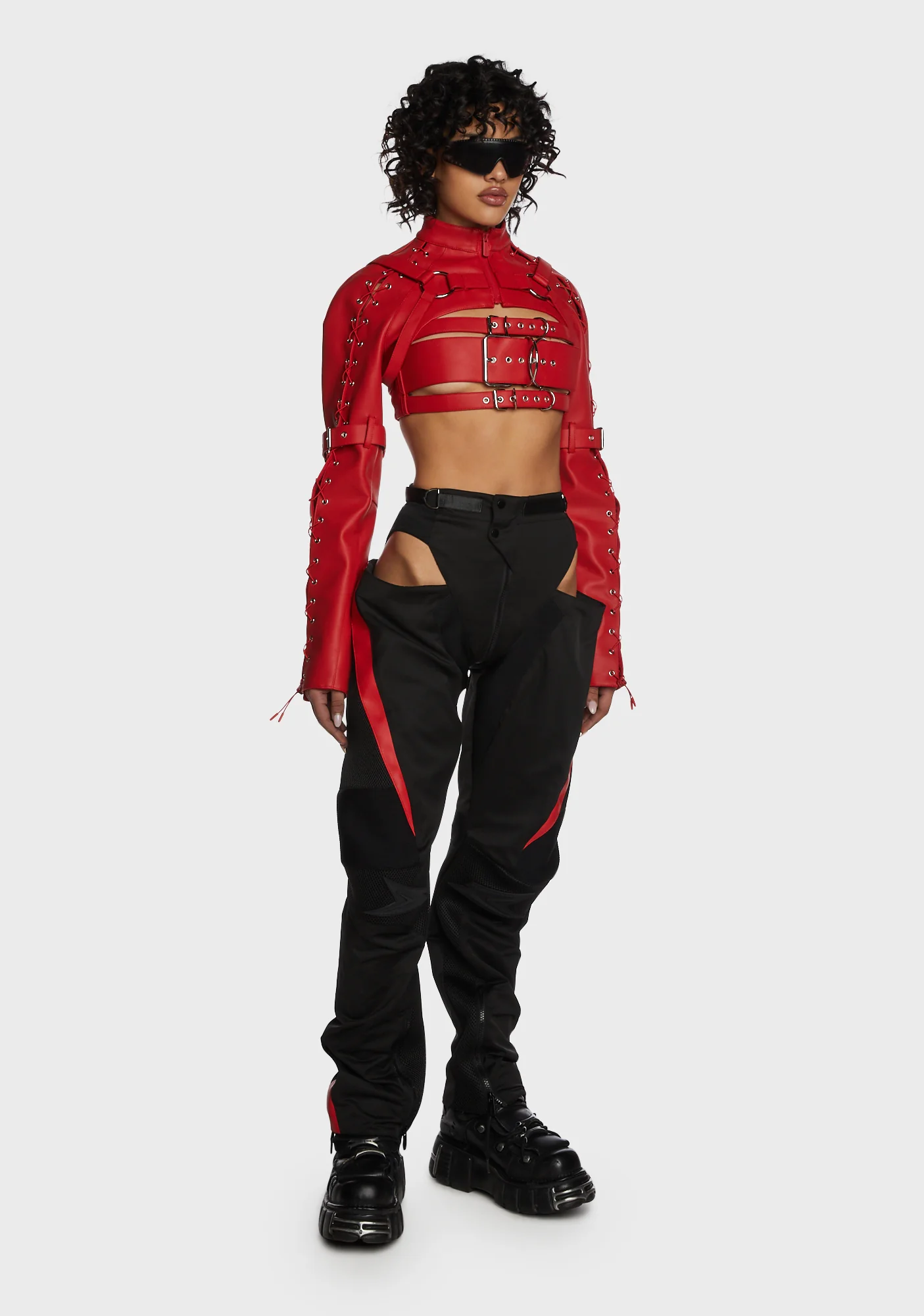 Daddy Choker Jacket - Red - Image 2
