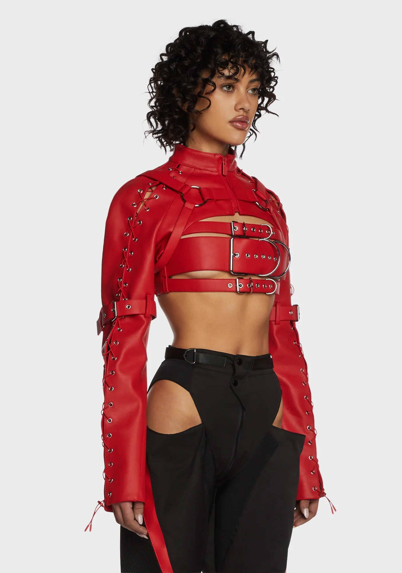 Daddy Choker Jacket - Red - Image 4