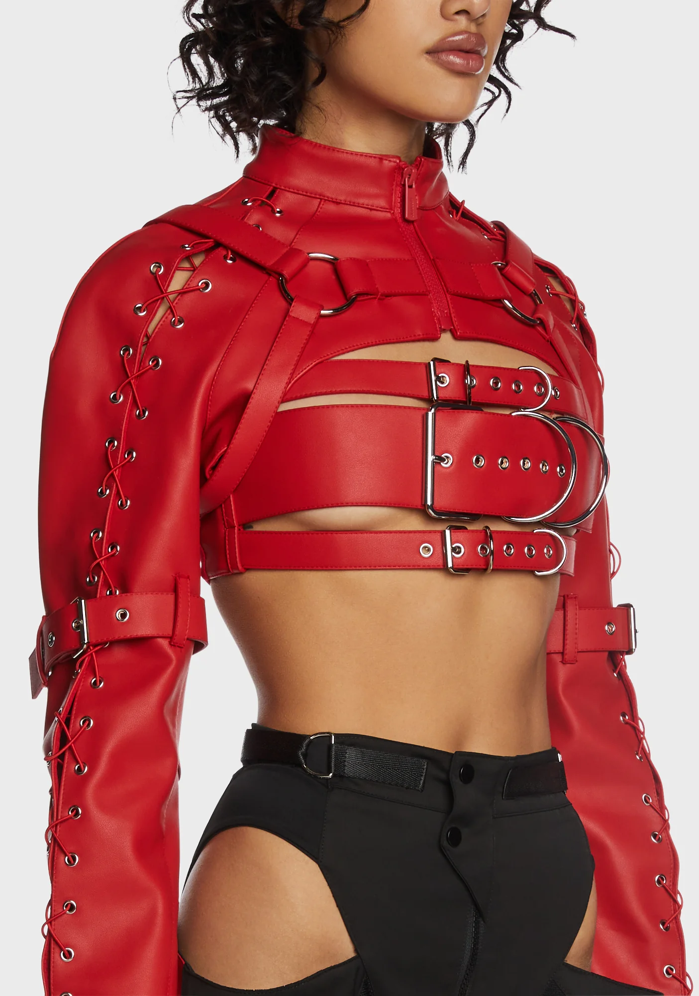 Daddy Choker Jacket - Red - Image 5